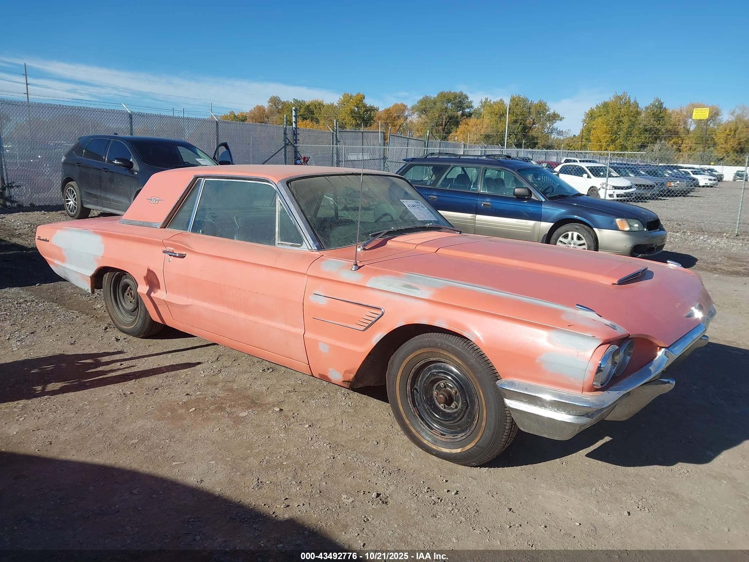 1965 Ford Thunderbird   Pink vin: 5Y83Z109092      