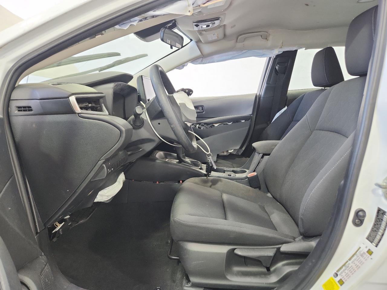 2024 Toyota Corolla Le White vin: 5YFB4MDE0RP112438 Damage: Left Front Seat Cushion, Stained, Permanent