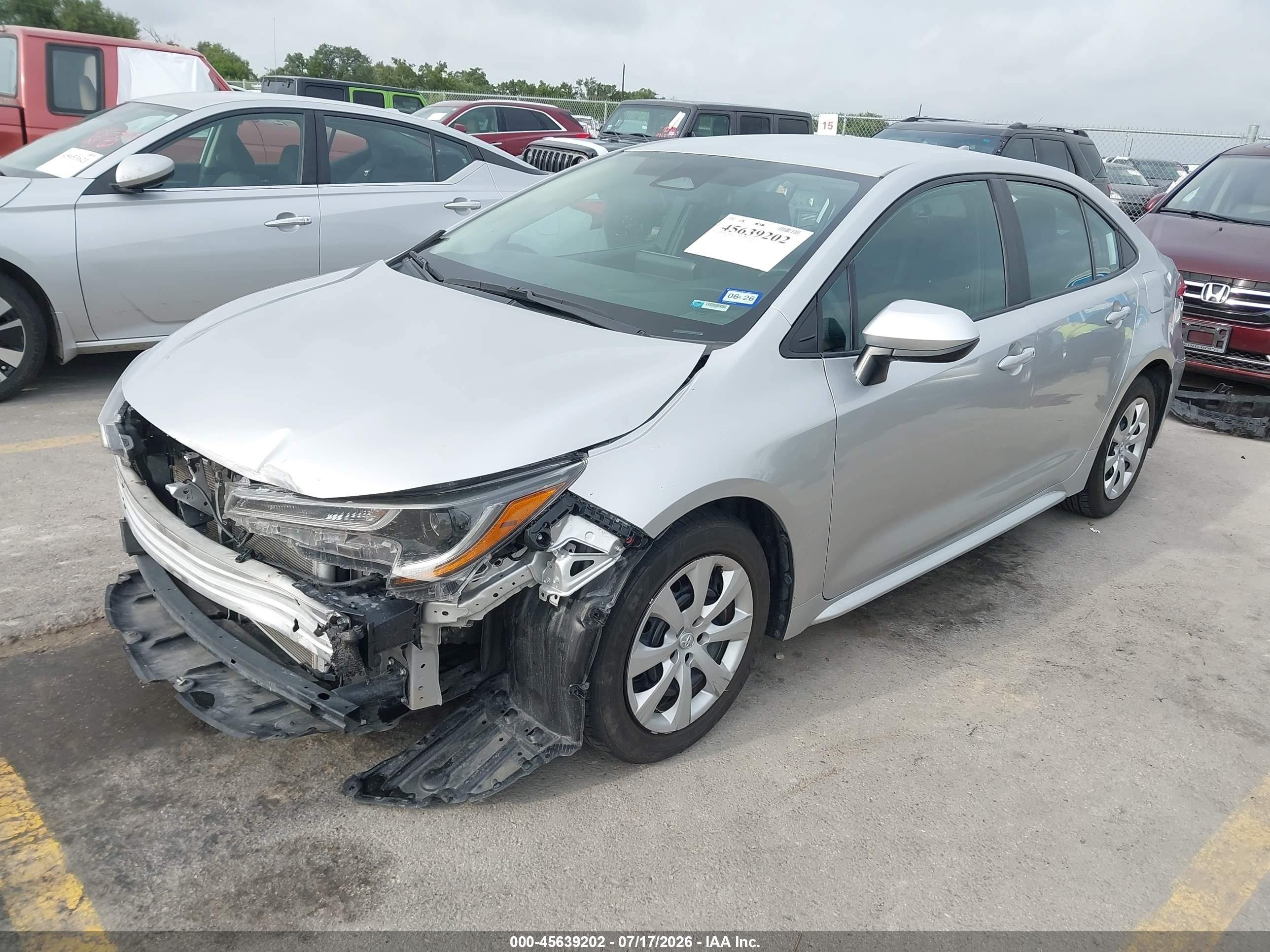 2023 Toyota Corolla Le Silver vin: 5YFB4MDE2PP014170