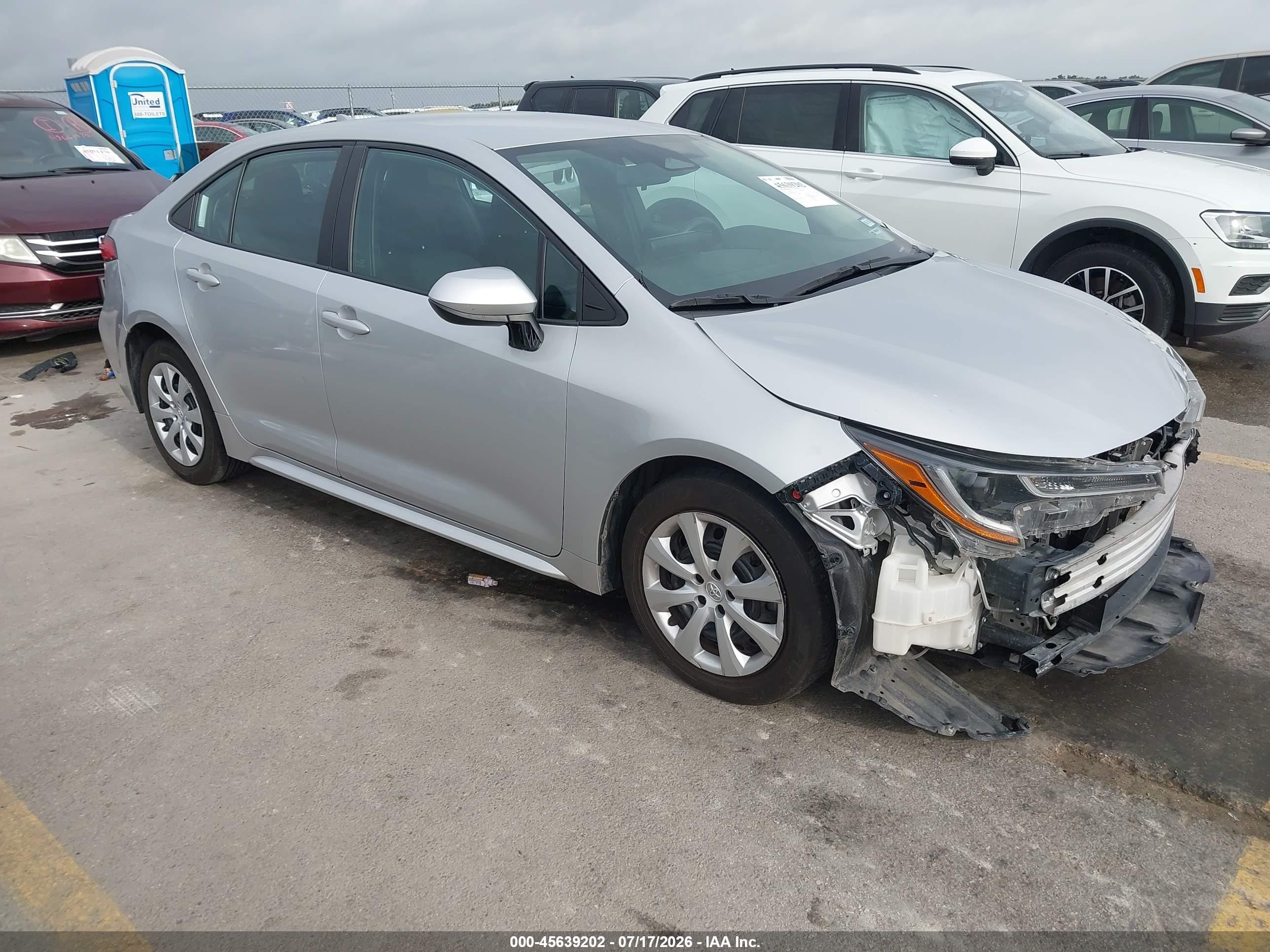 2023 Toyota Corolla Le Silver vin: 5YFB4MDE2PP014170