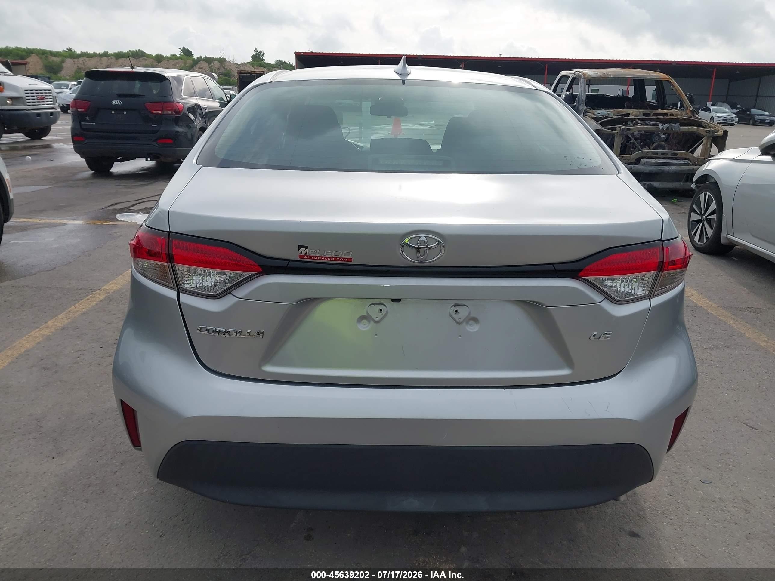 2023 Toyota Corolla Le Silver vin: 5YFB4MDE2PP014170