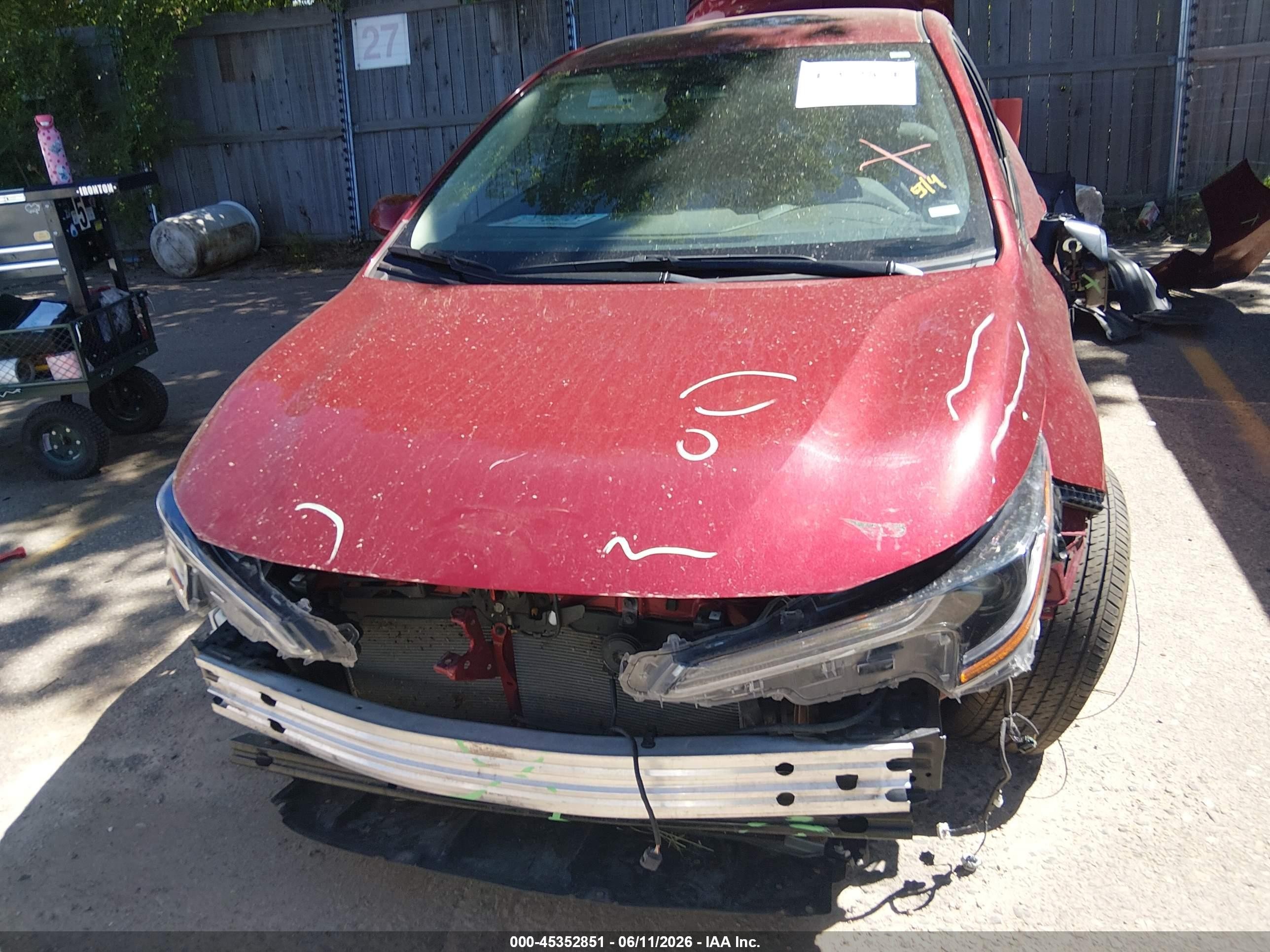 2025 Toyota Corolla Le Red vin: 5YFB4MDE2SP245613