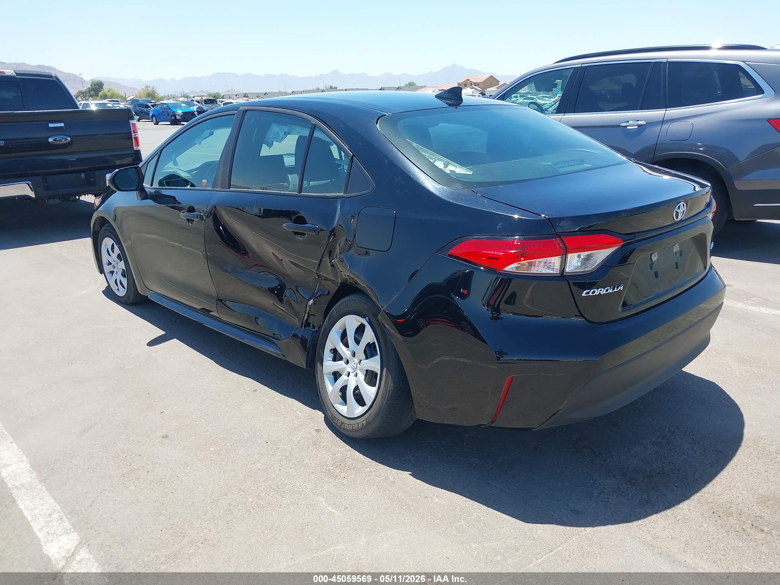 2025 Toyota Corolla Le Black vin: 5YFB4MDE3SP352539