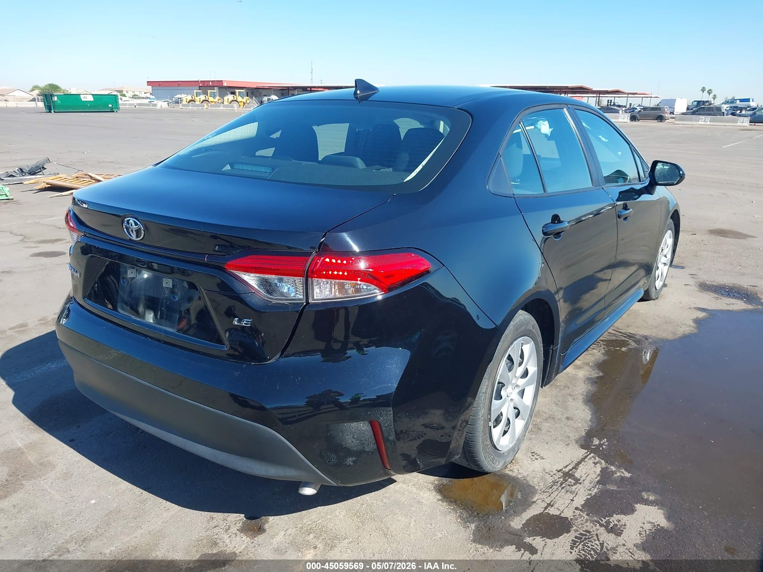 2025 Toyota Corolla Le Black vin: 5YFB4MDE3SP352539