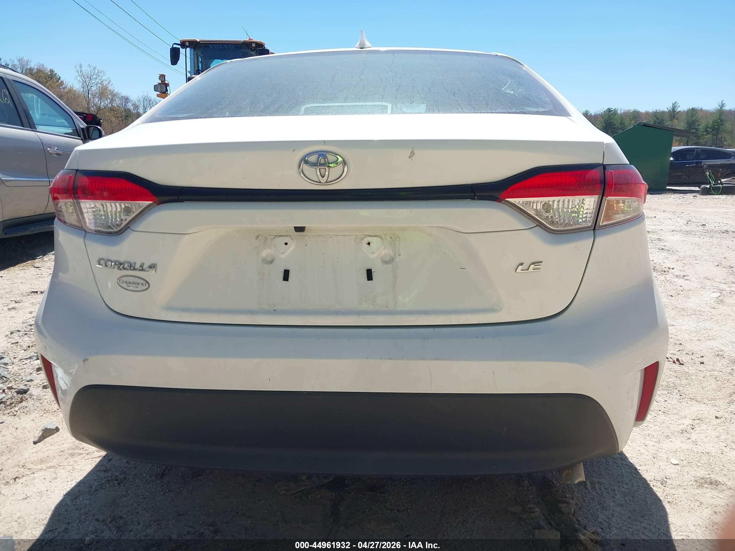 2023 Toyota Corolla Le White vin: 5YFB4MDE5PP003695