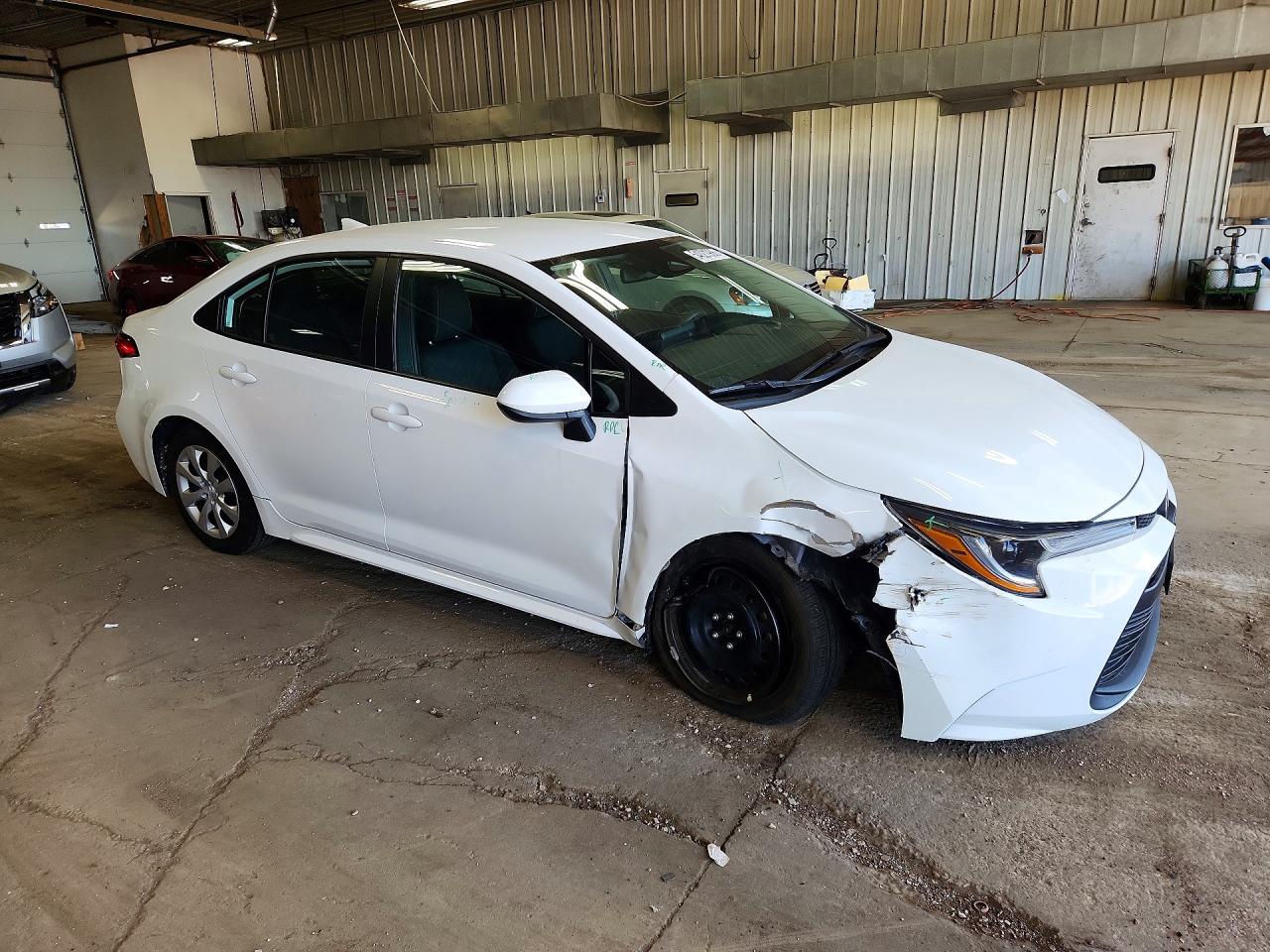2023 Toyota Corolla Le White vin: 5YFB4MDE5PP058017