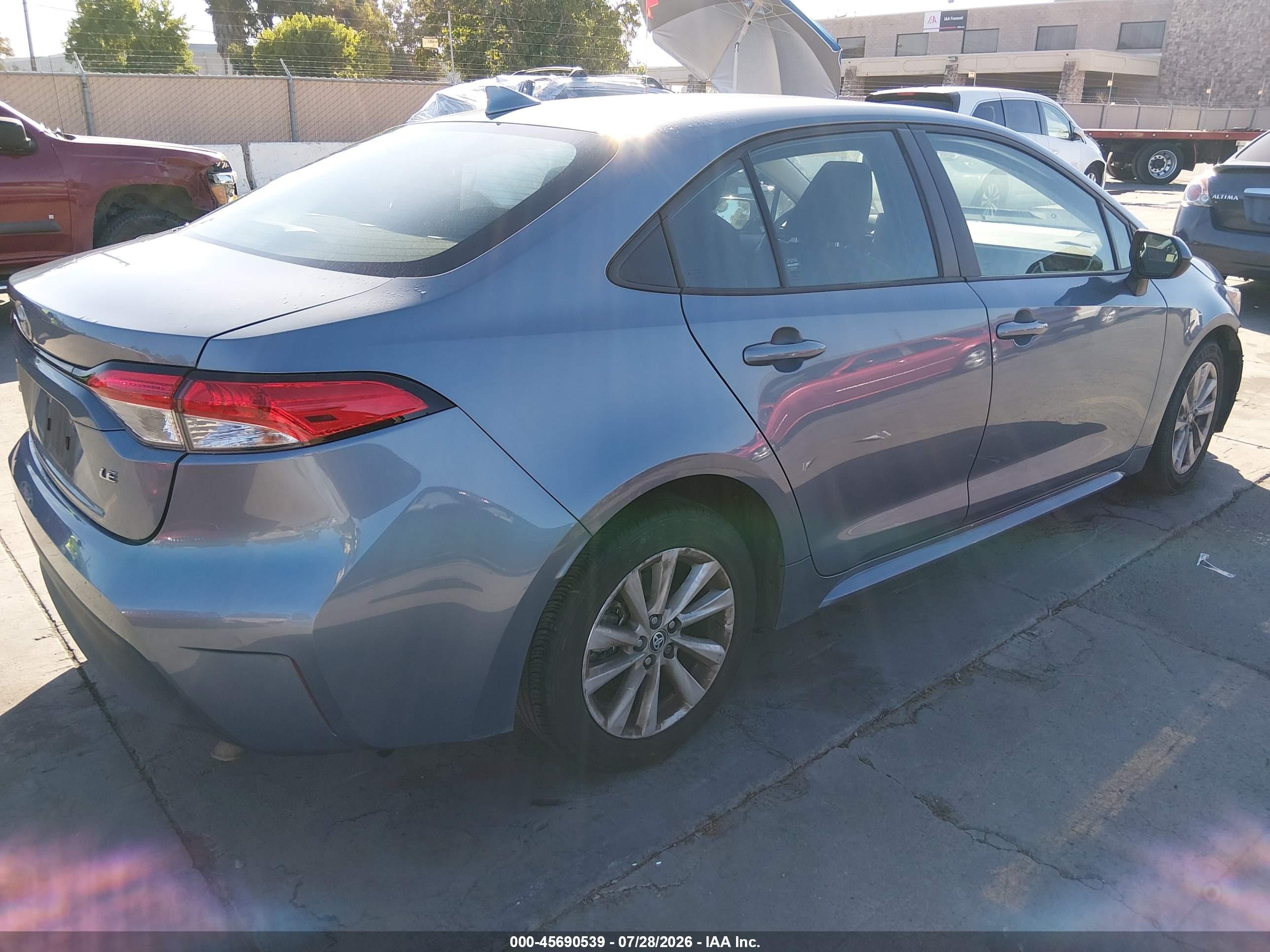 2024 Toyota Corolla Le Синий vin: 5YFB4MDE5RP122902