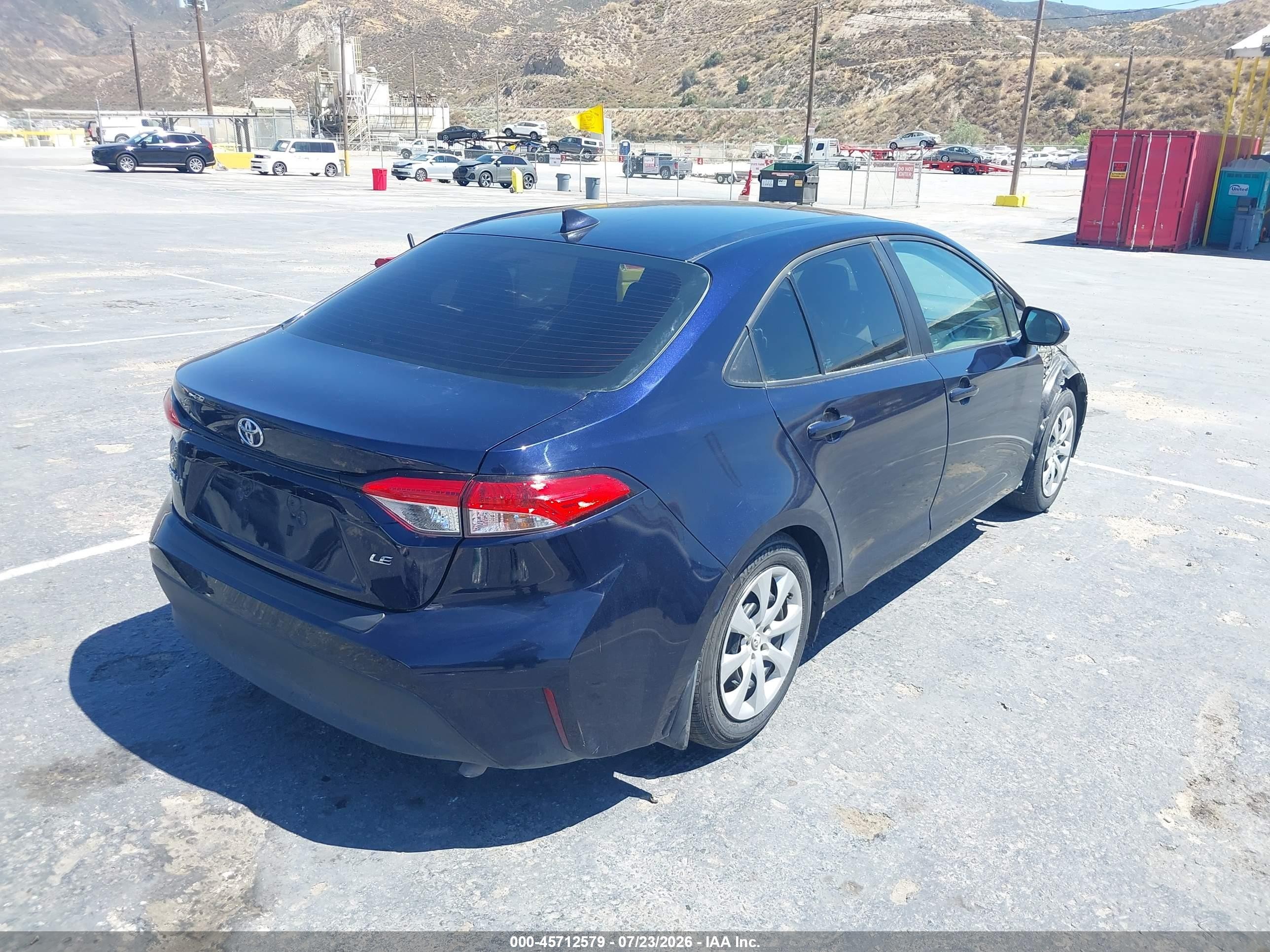 2023 Toyota Corolla Le Blue vin: 5YFB4MDE6PP019324