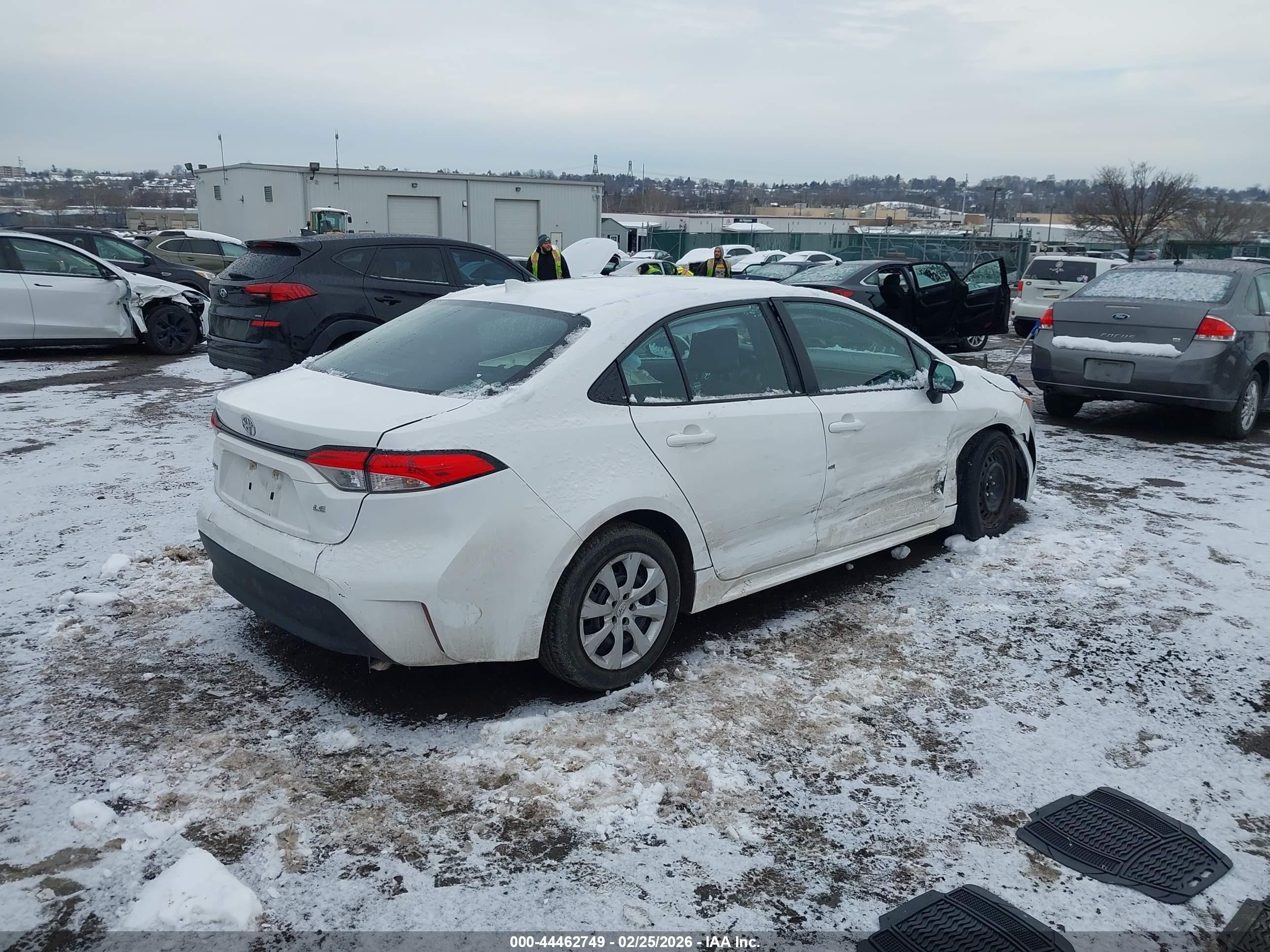 2023 Toyota Corolla Le White vin: 5YFB4MDE6PP070046