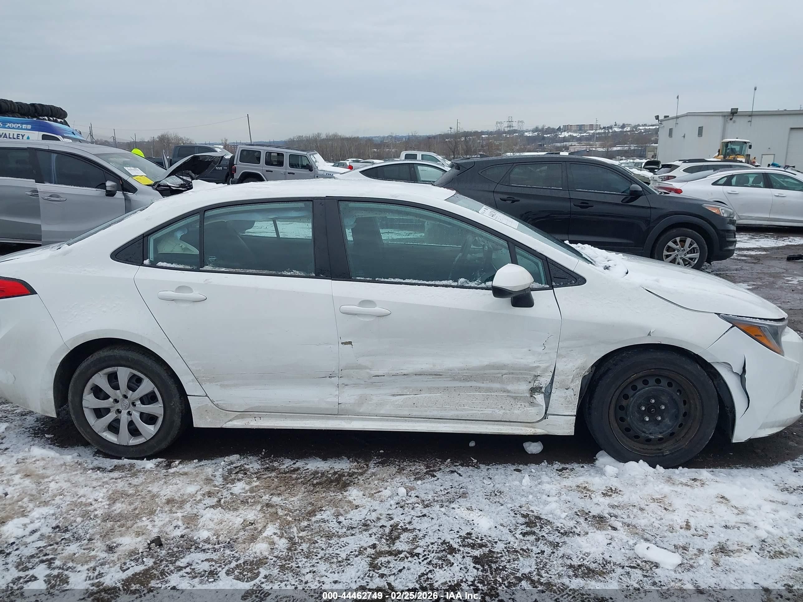 2023 Toyota Corolla Le White vin: 5YFB4MDE6PP070046