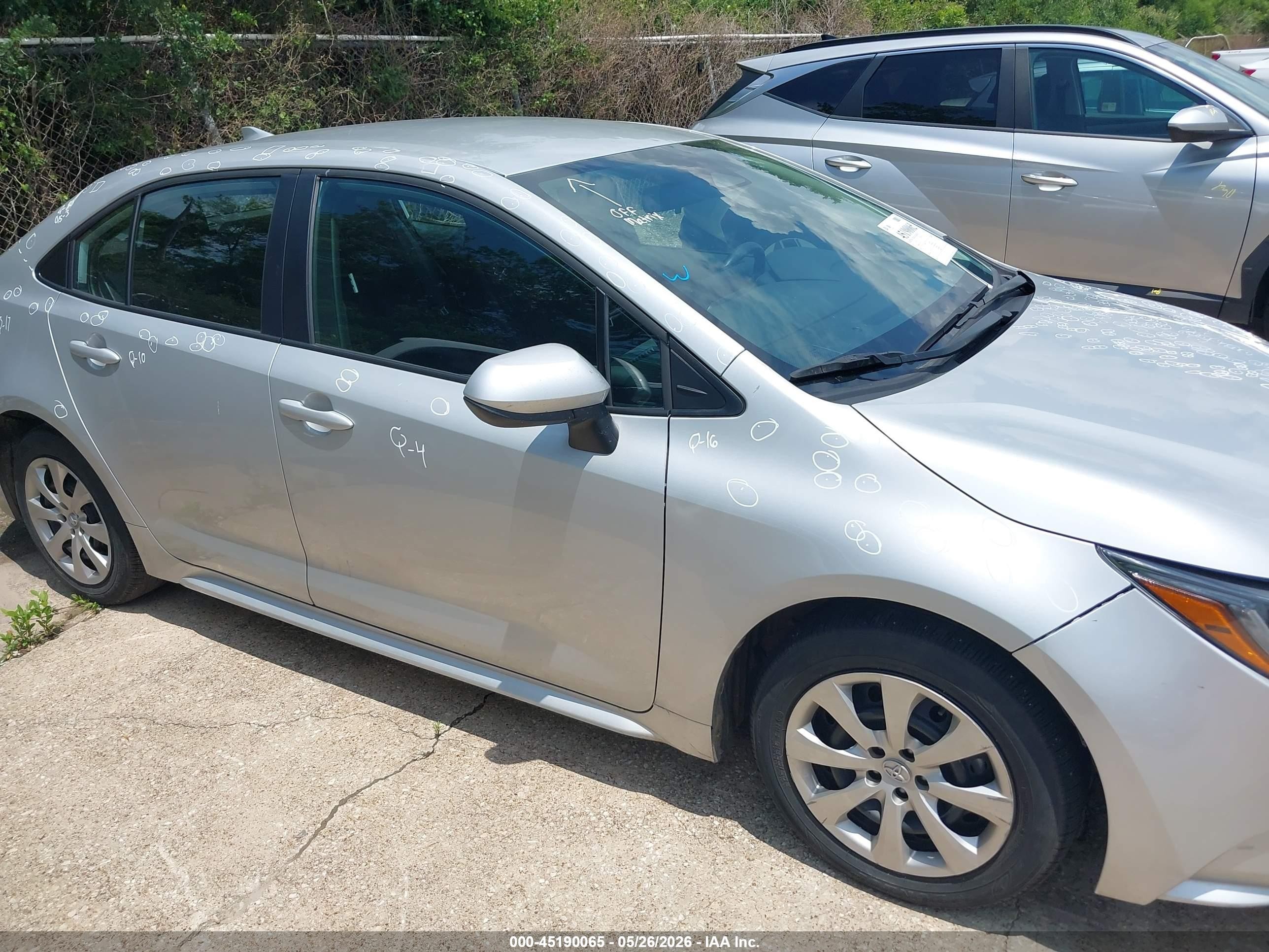 2025 Toyota Corolla Le Silver vin: 5YFB4MDE7SP271950