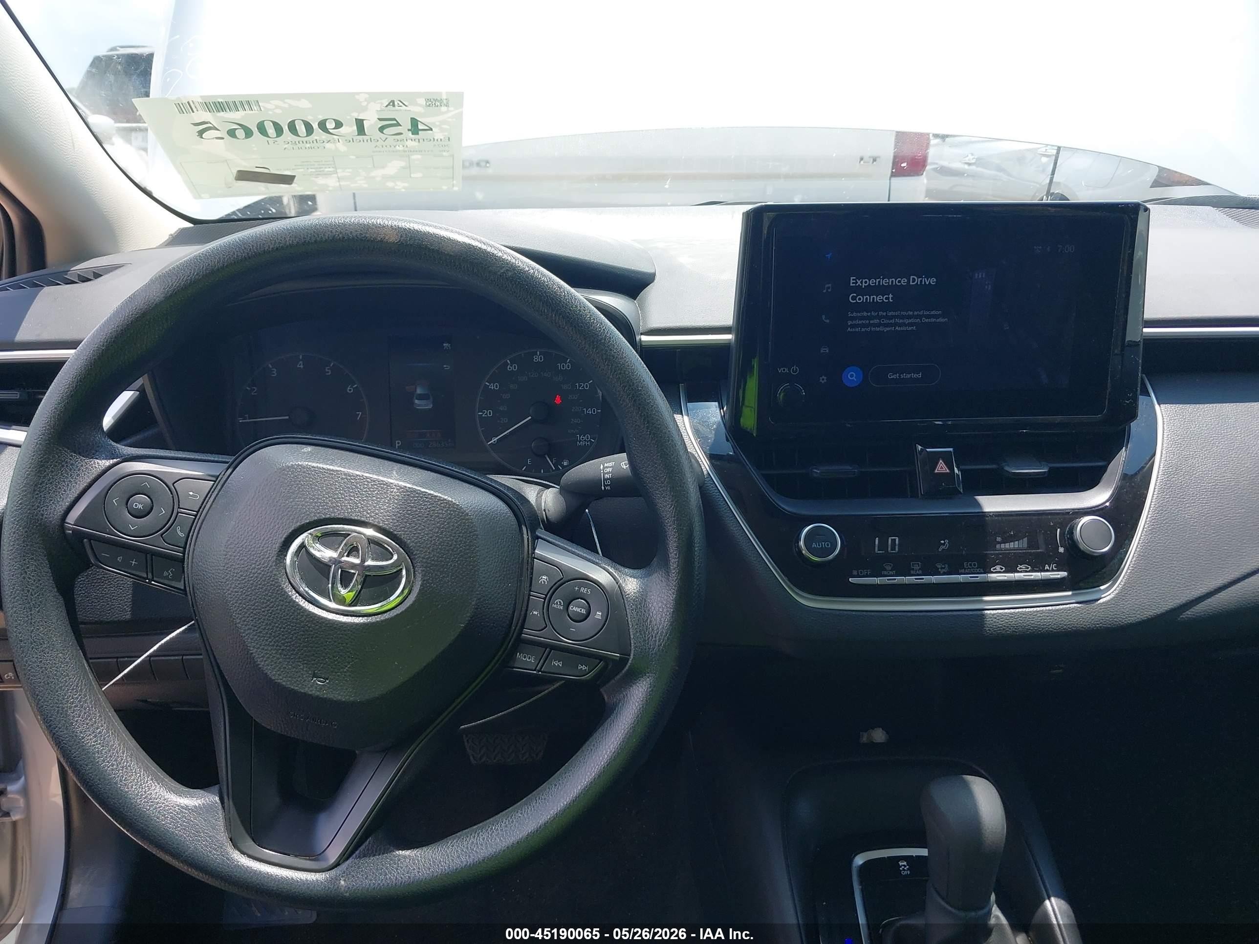 2025 Toyota Corolla Le Silver vin: 5YFB4MDE7SP271950