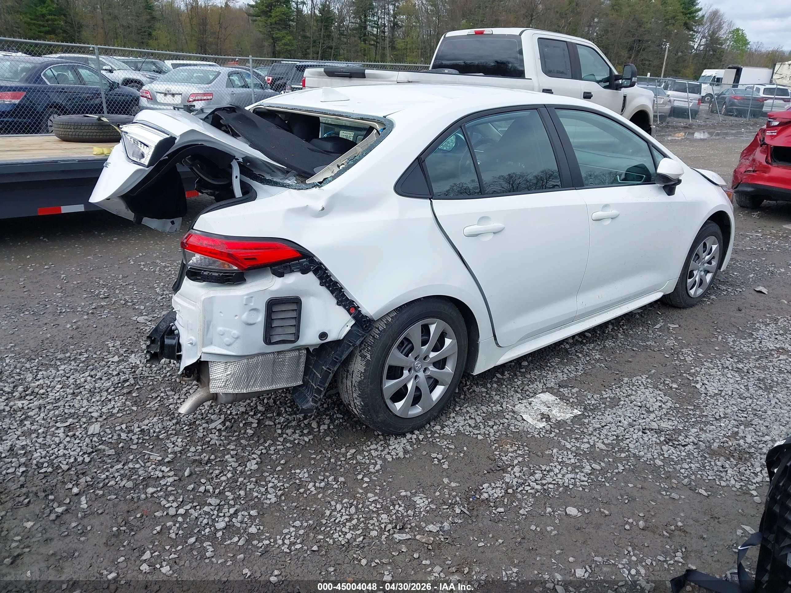 2025 Toyota Corolla Le White vin: 5YFB4MDE7SP308088