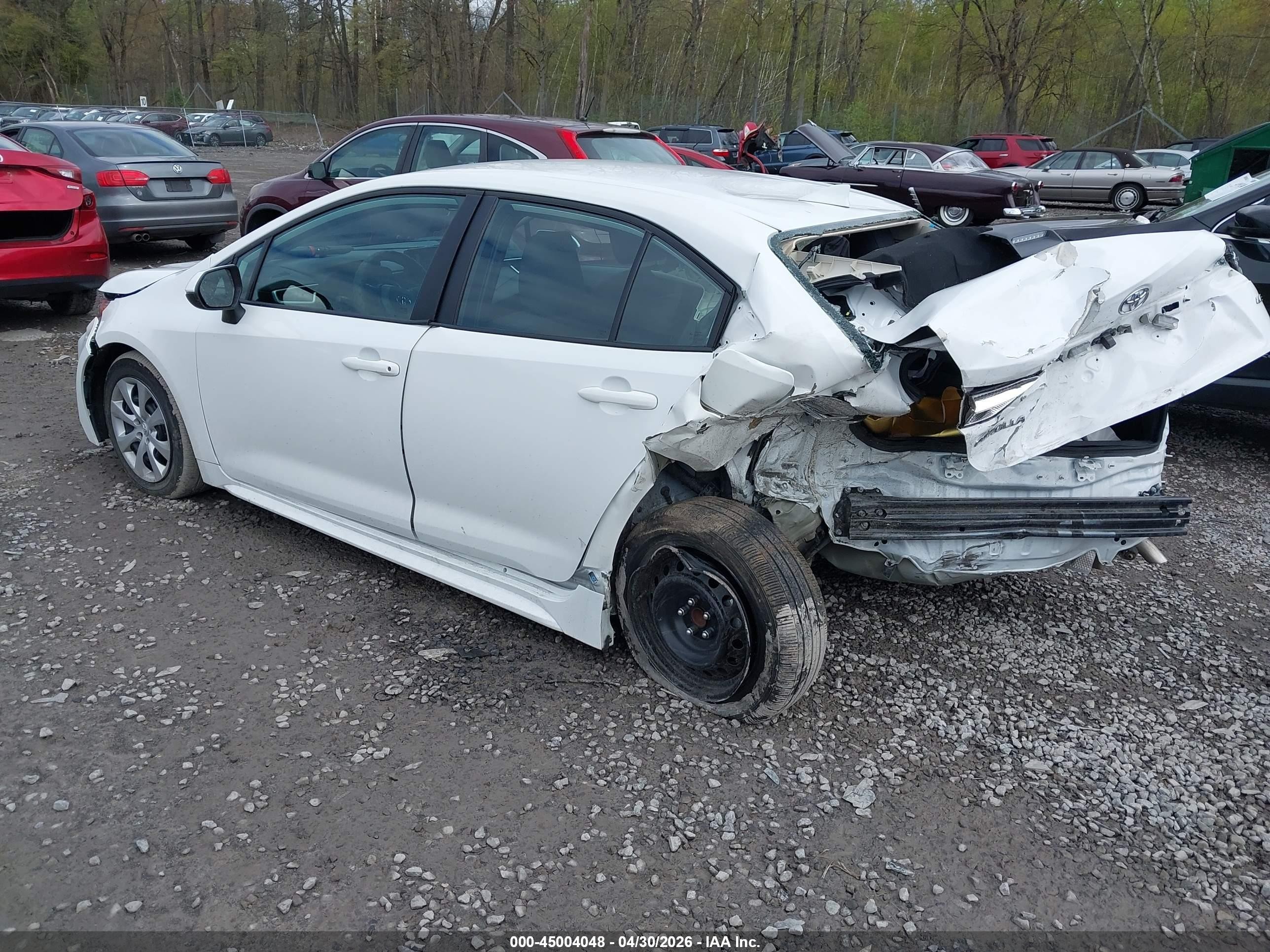 2025 Toyota Corolla Le White vin: 5YFB4MDE7SP308088
