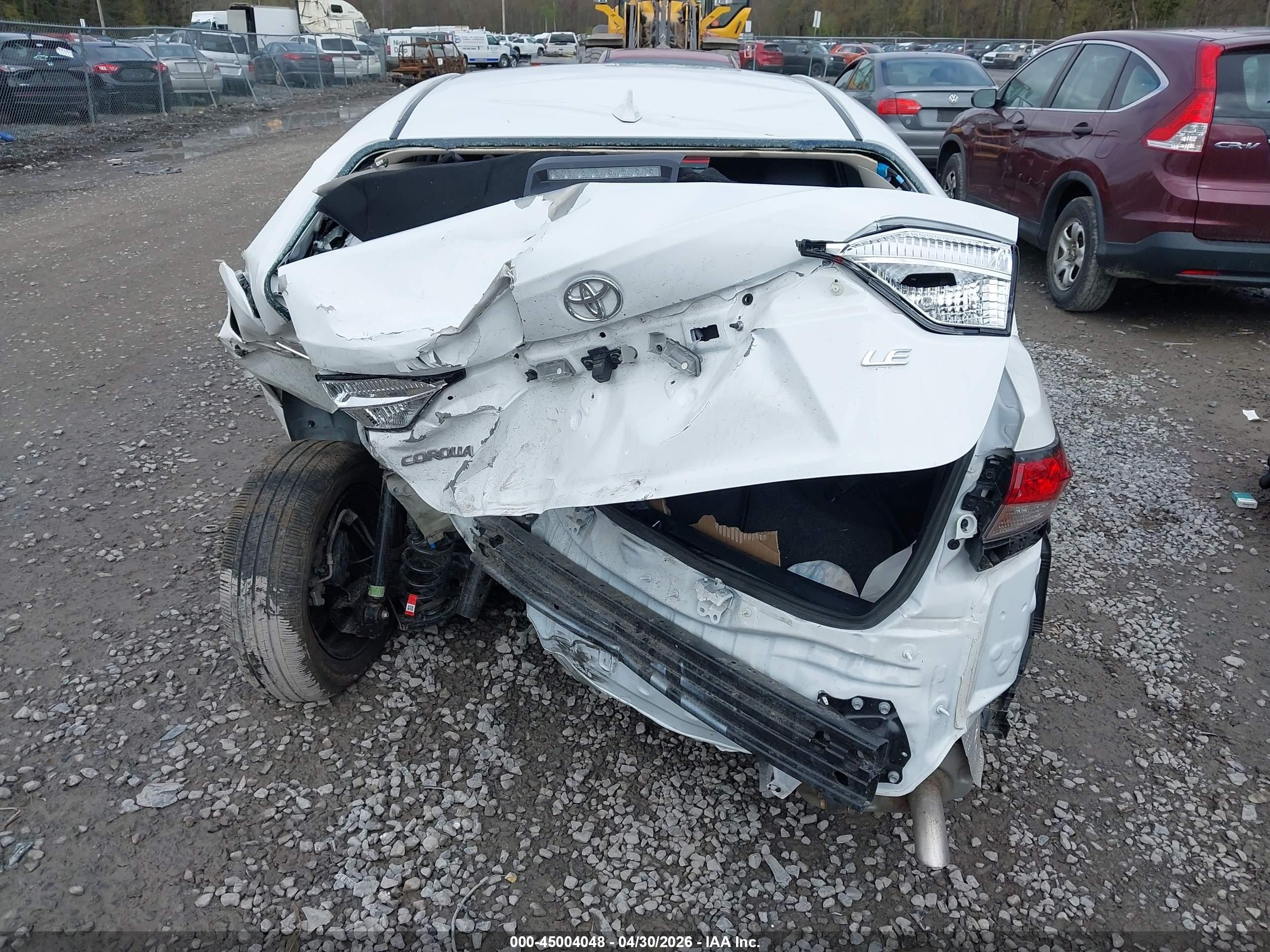 2025 Toyota Corolla Le White vin: 5YFB4MDE7SP308088