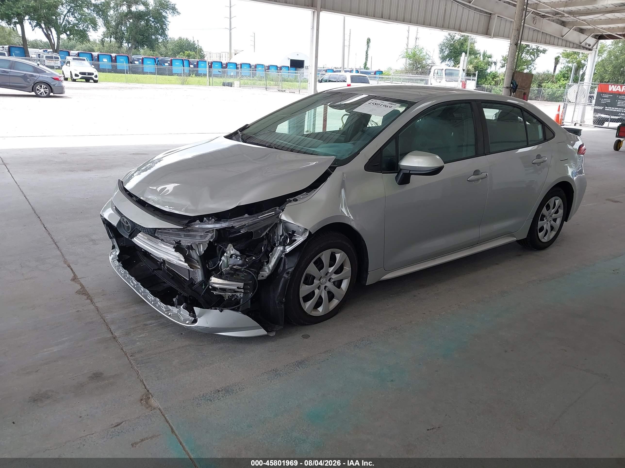 2024 Toyota Corolla Le Silver vin: 5YFB4MDE8RP145834