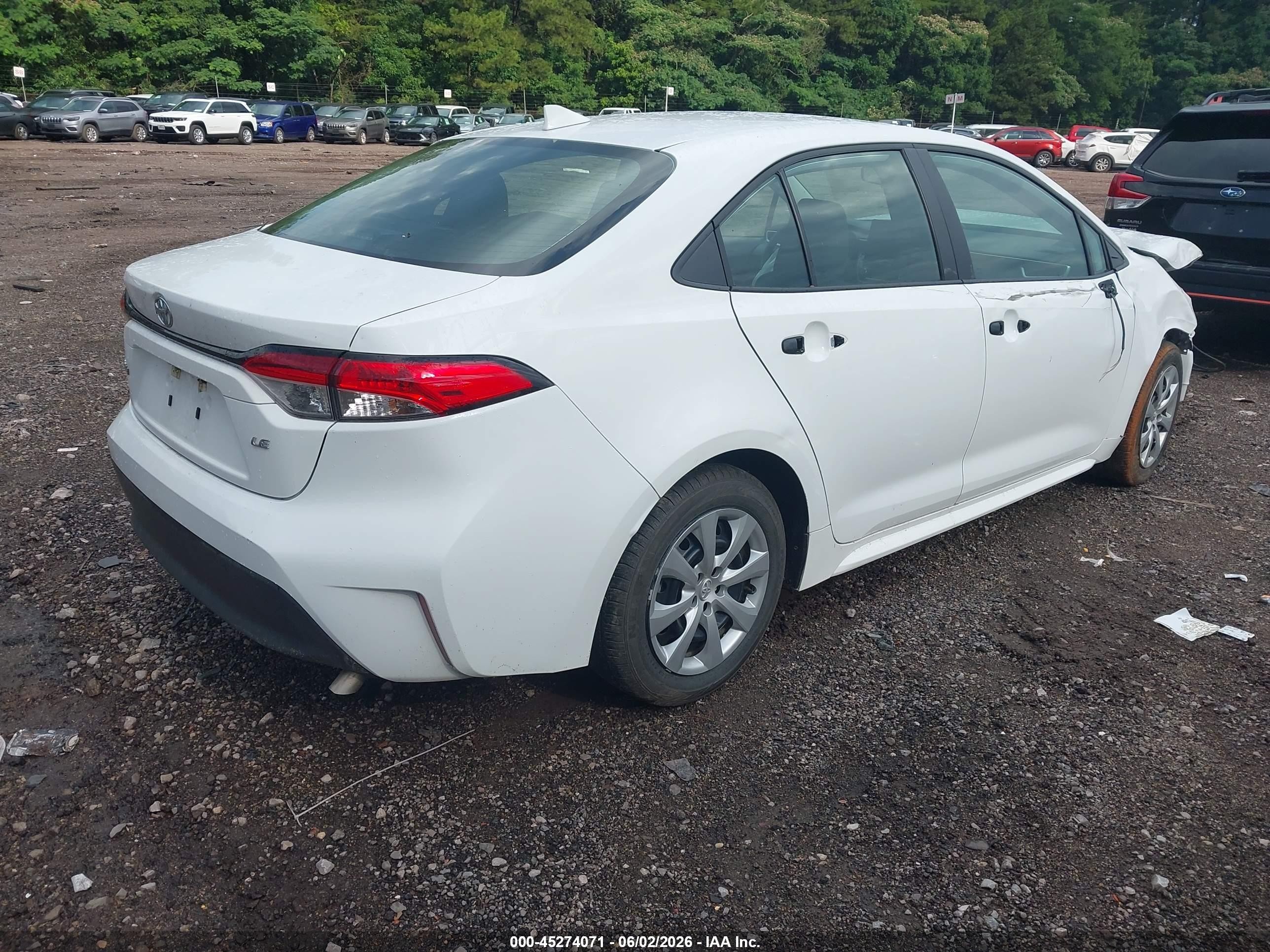 2025 Toyota Corolla Le Белый vin: 5YFB4MDE8SP297912