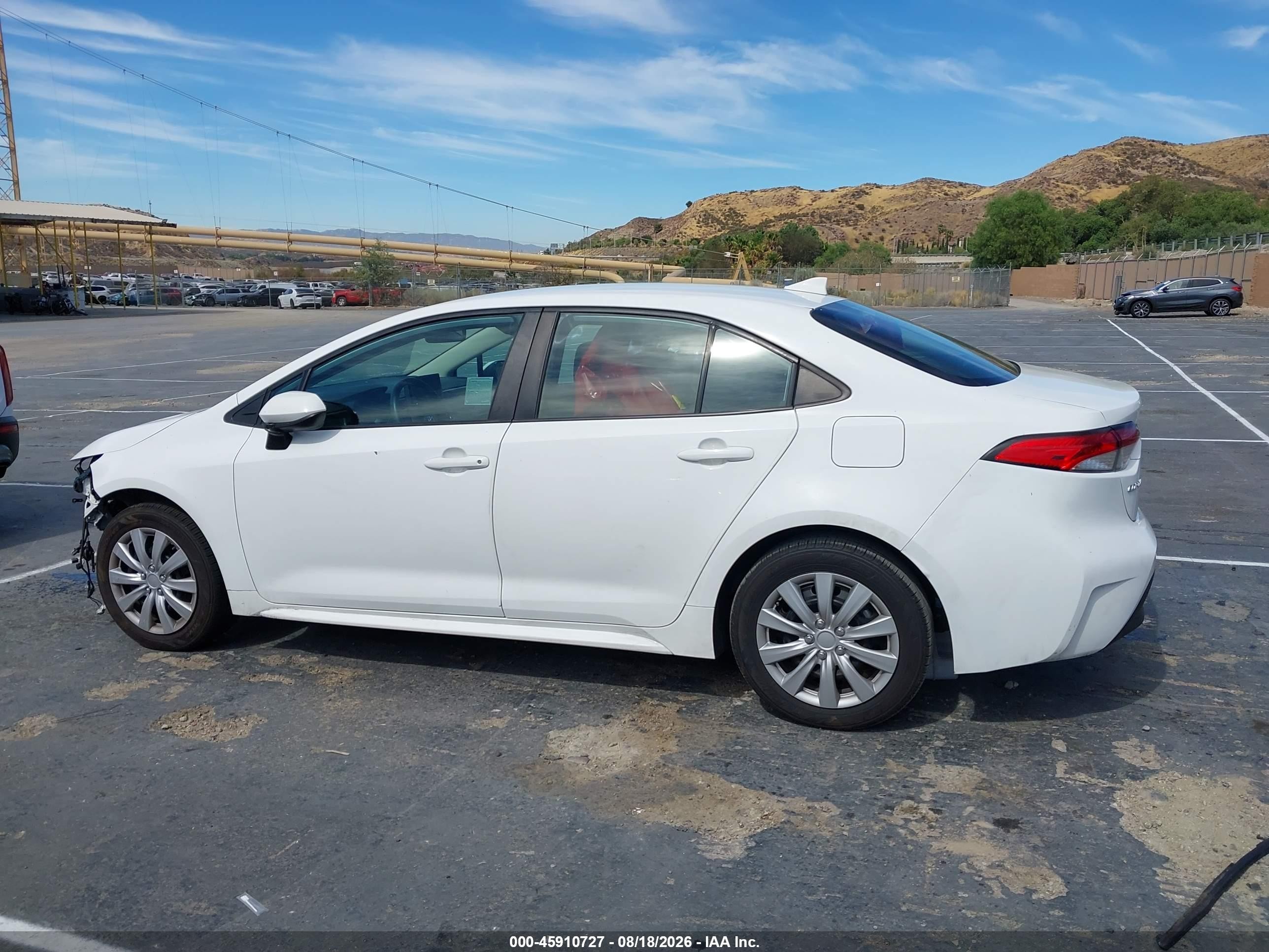 2023 Toyota Corolla Le White vin: 5YFB4MDE9PP067660