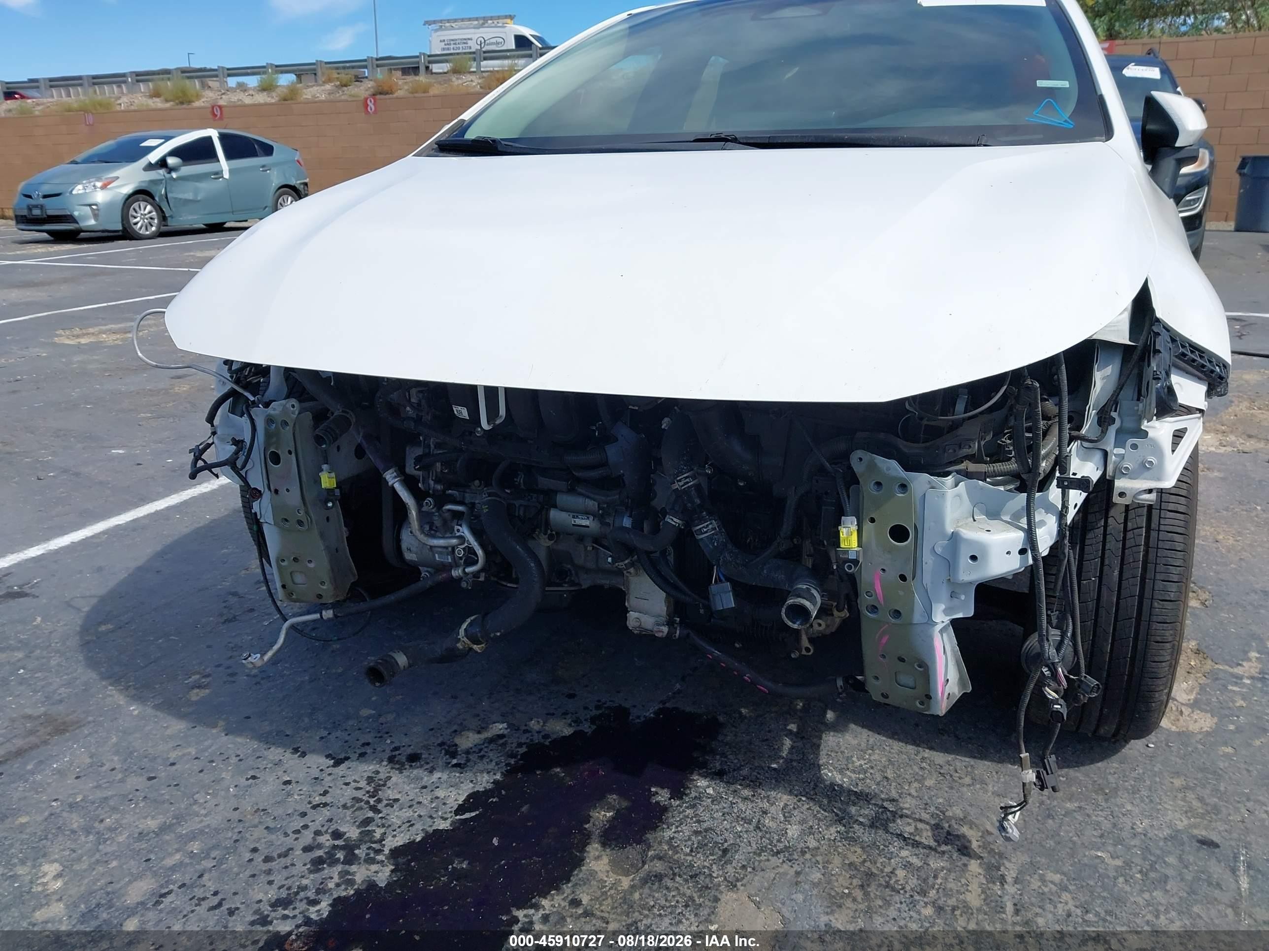 2023 Toyota Corolla Le White vin: 5YFB4MDE9PP067660