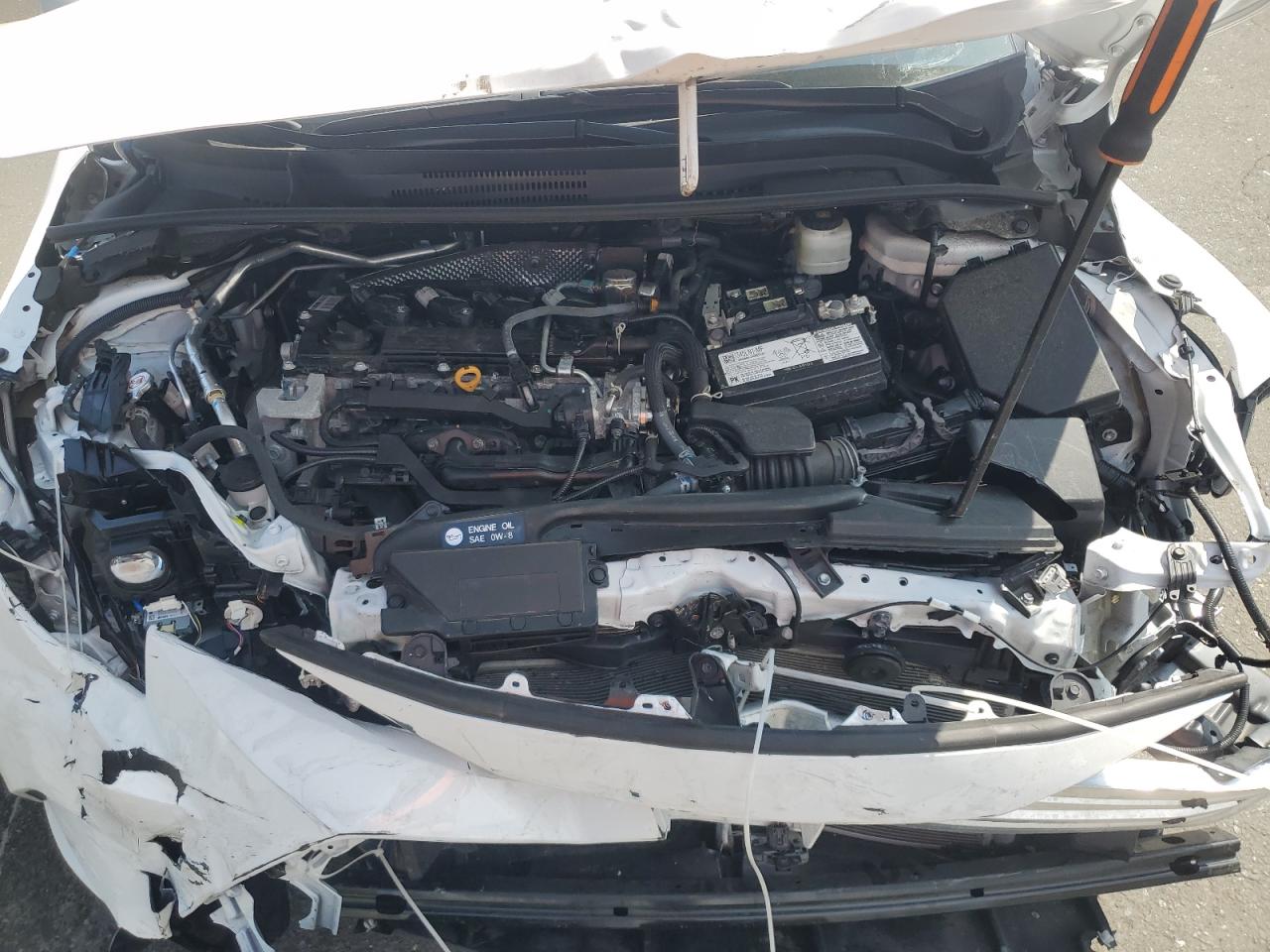 2025 Toyota Corolla Le White vin: 5YFB4MDEXSP336824 Damage: Radiator, Cracked, Replacement Required