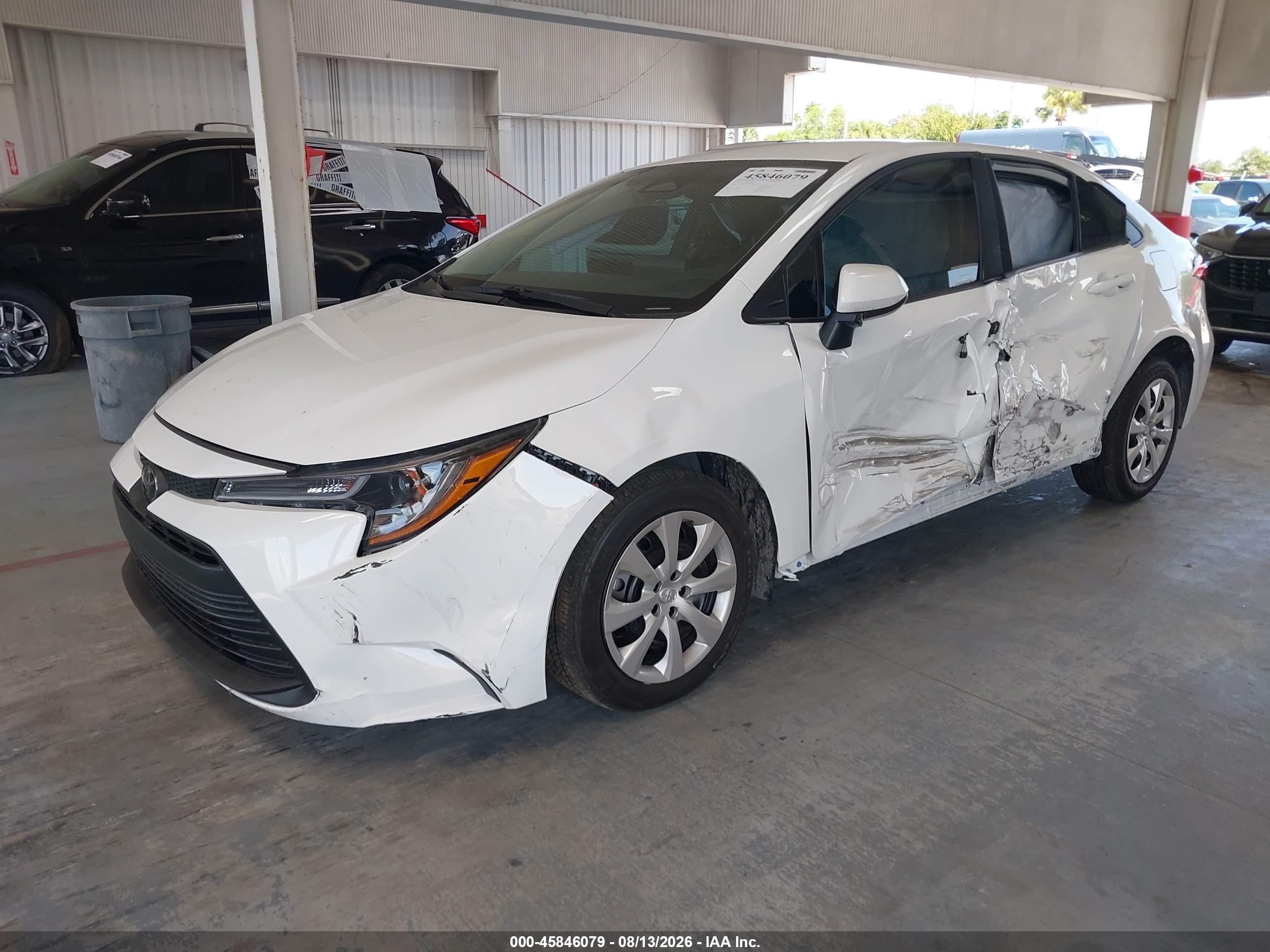 2025 Toyota Corolla Le White vin: 5YFB4MDEXSP344714