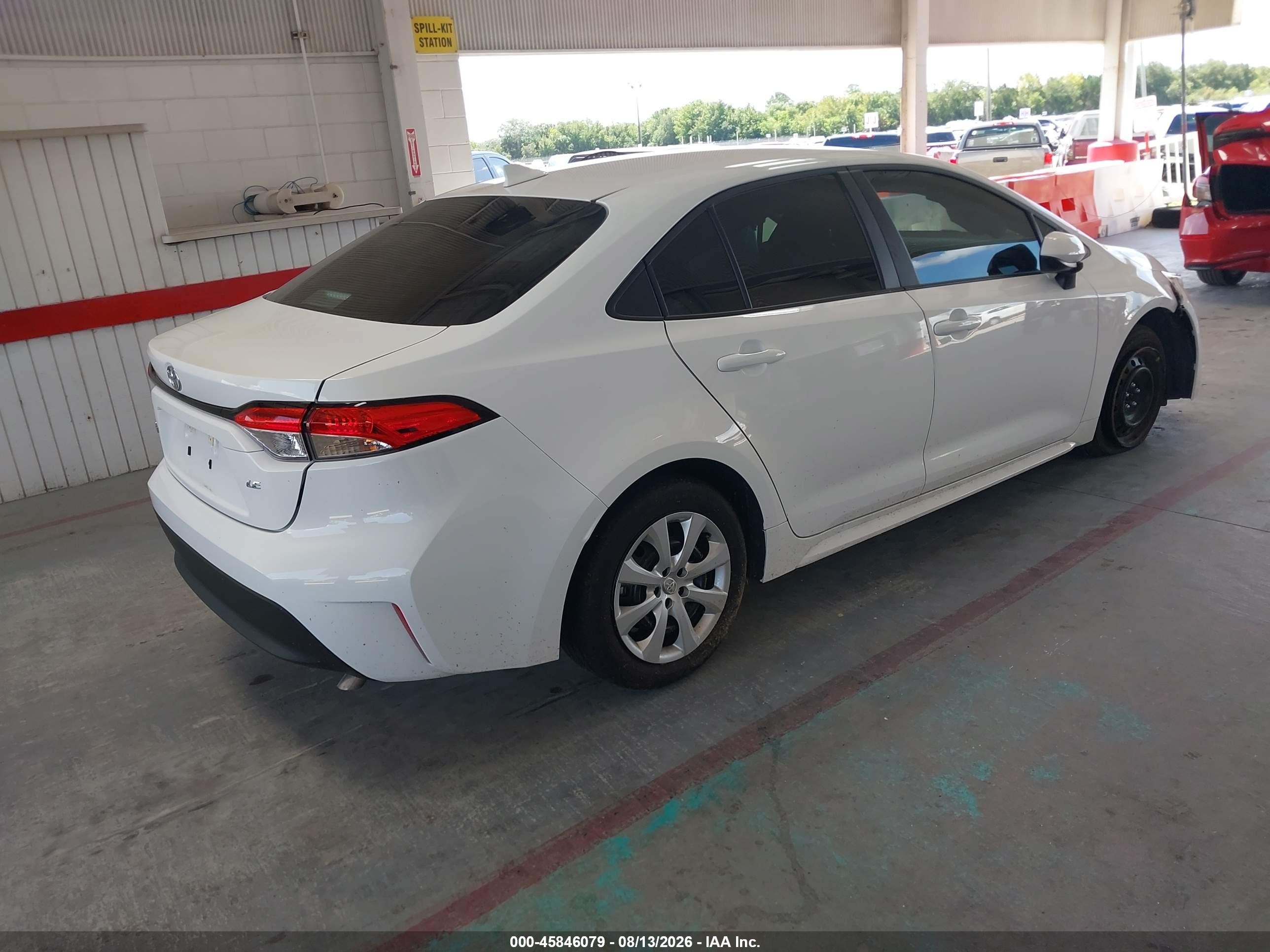 2025 Toyota Corolla Le White vin: 5YFB4MDEXSP344714