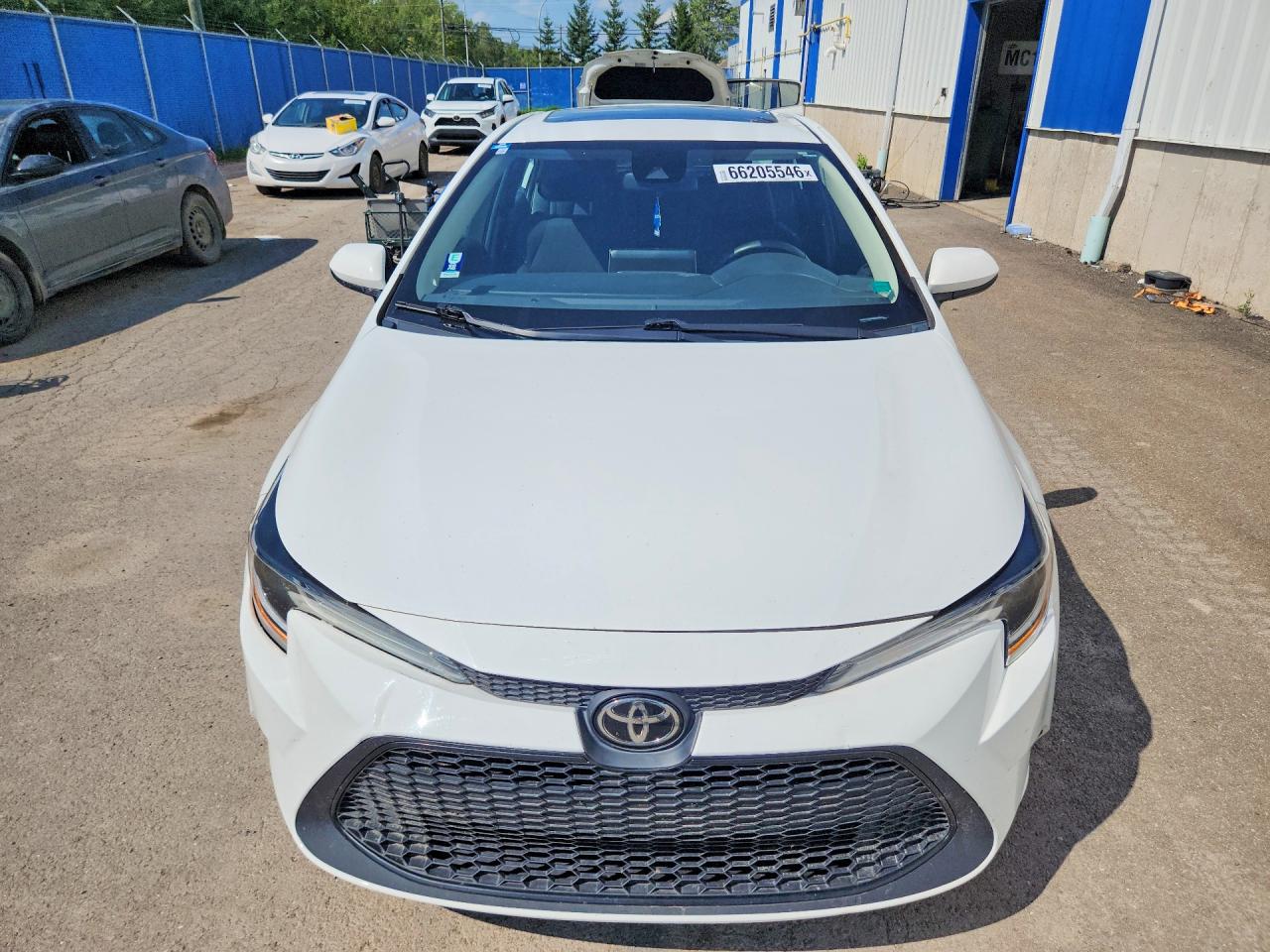 2020 Toyota Corolla Le White vin: 5YFBPRBE1LP036386