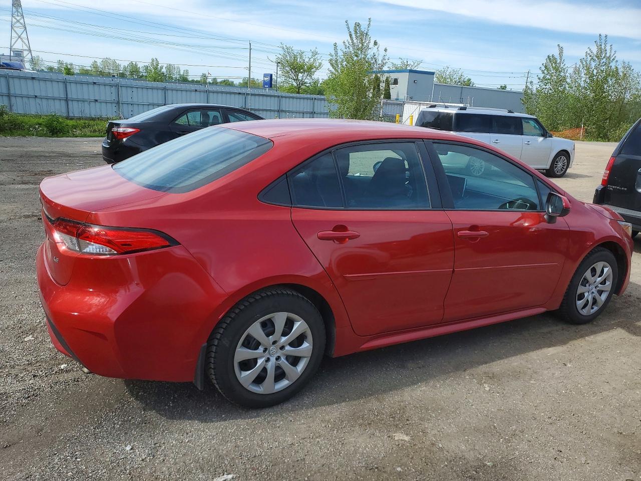 2020 Toyota Corolla Le Red vin: 5YFBPRBE5LP114409