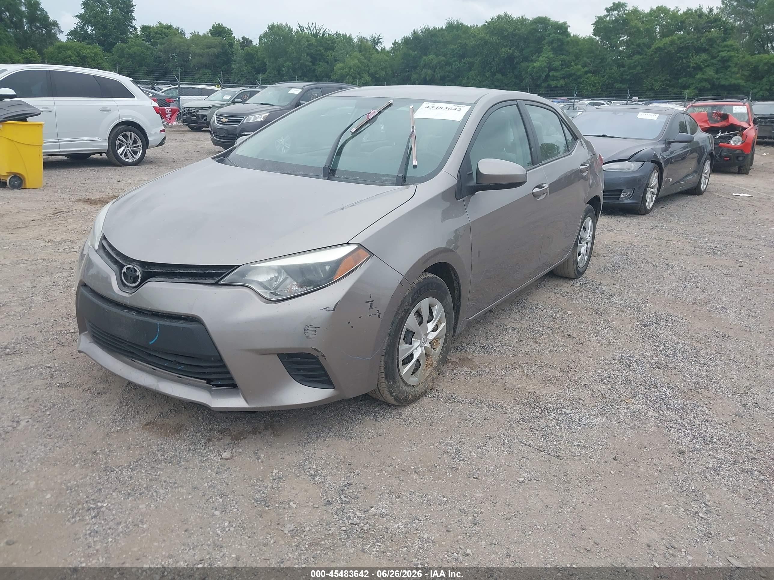 2014 Toyota Corolla Le Eco Tan vin: 5YFBPRHE0EP075285