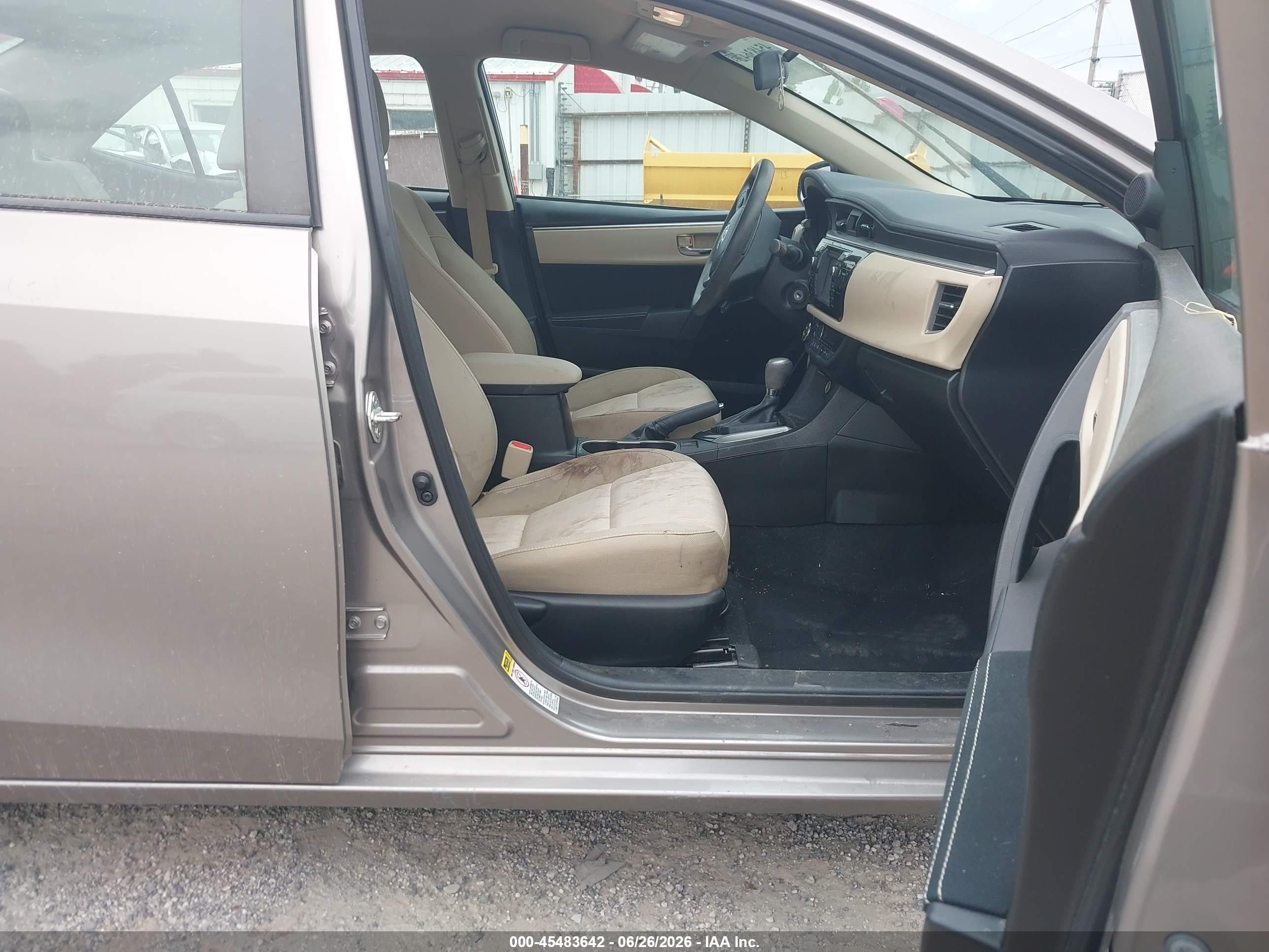 2014 Toyota Corolla Le Eco Tan vin: 5YFBPRHE0EP075285