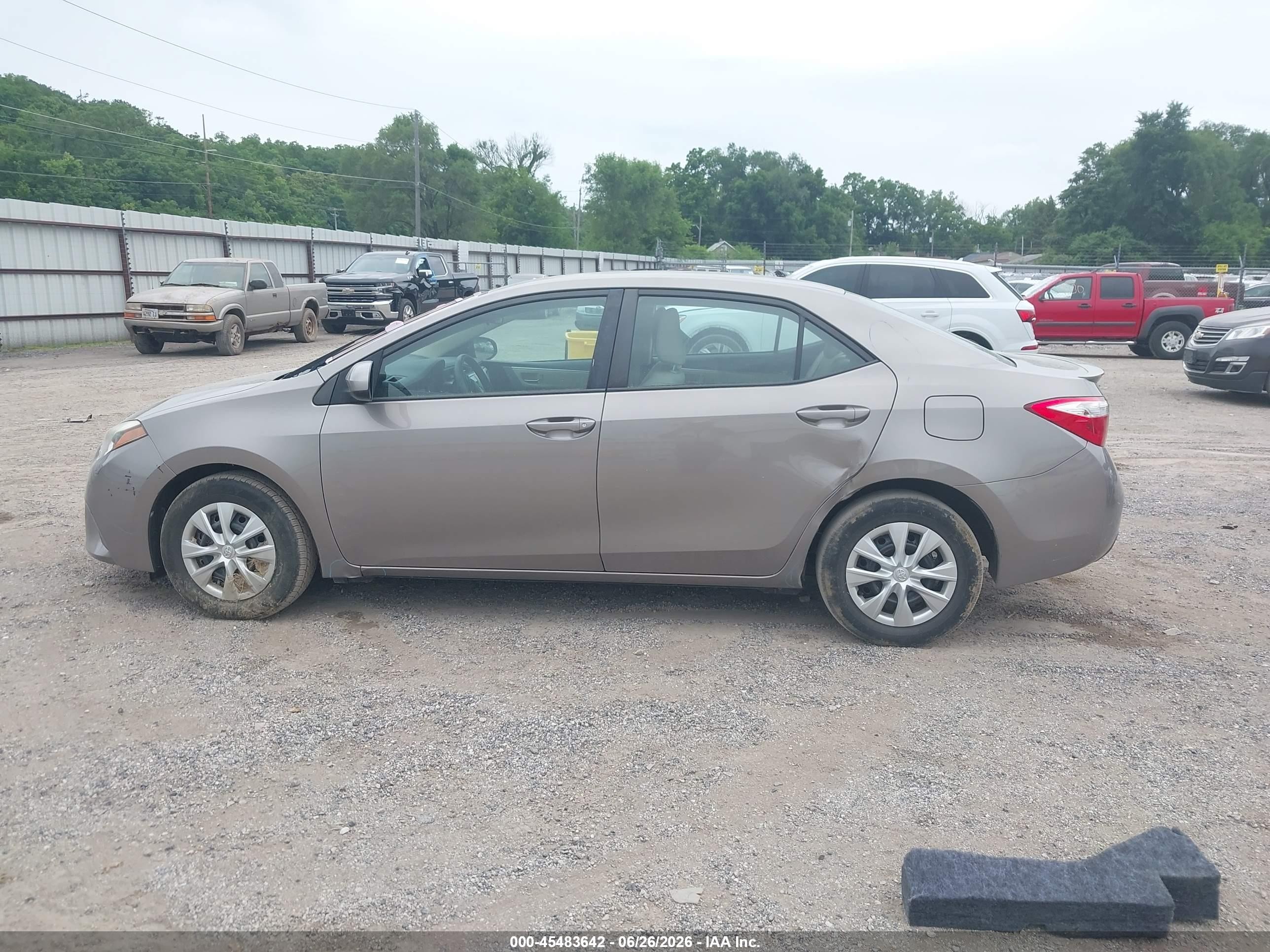 2014 Toyota Corolla Le Eco Tan vin: 5YFBPRHE0EP075285