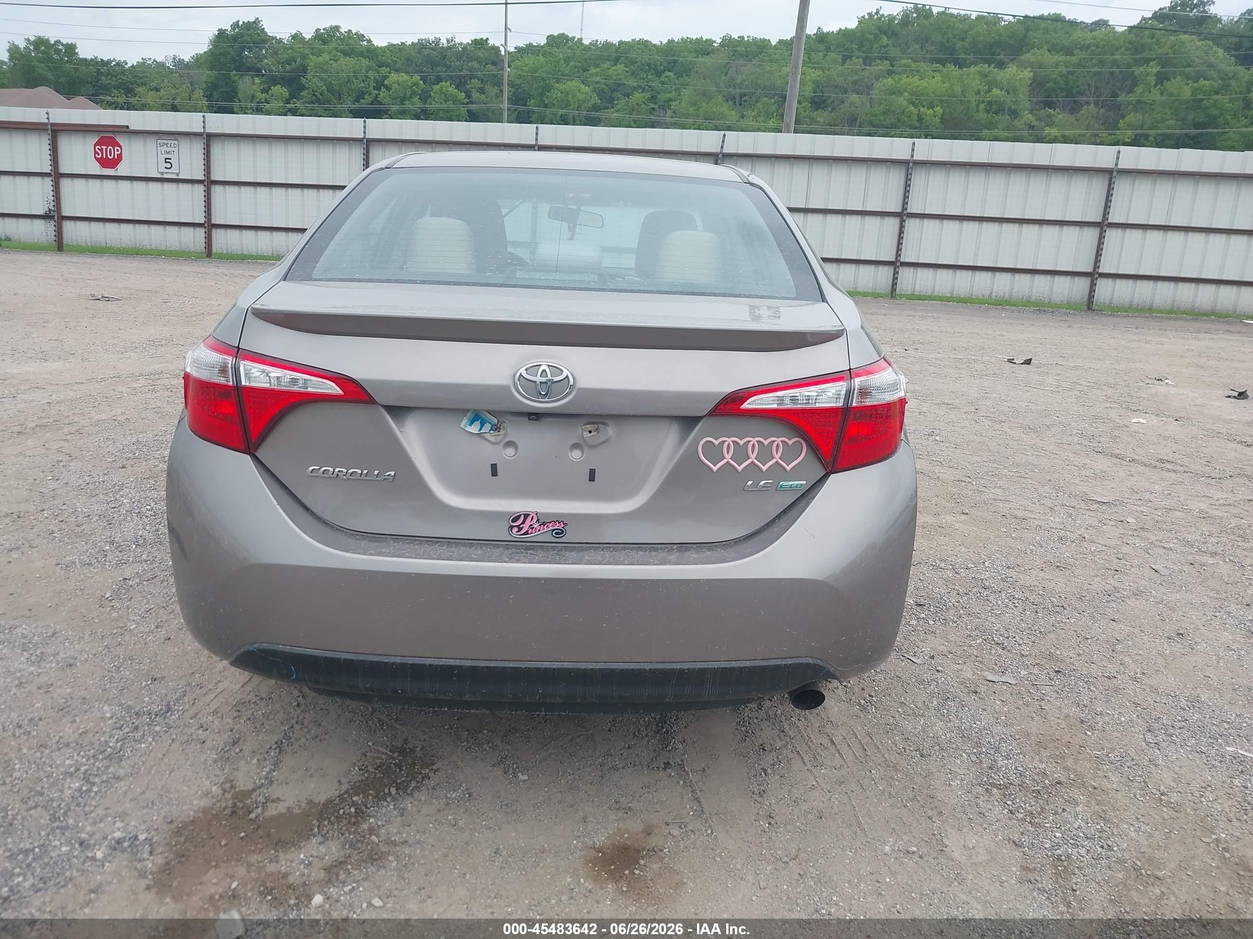 2014 Toyota Corolla Le Eco Tan vin: 5YFBPRHE0EP075285