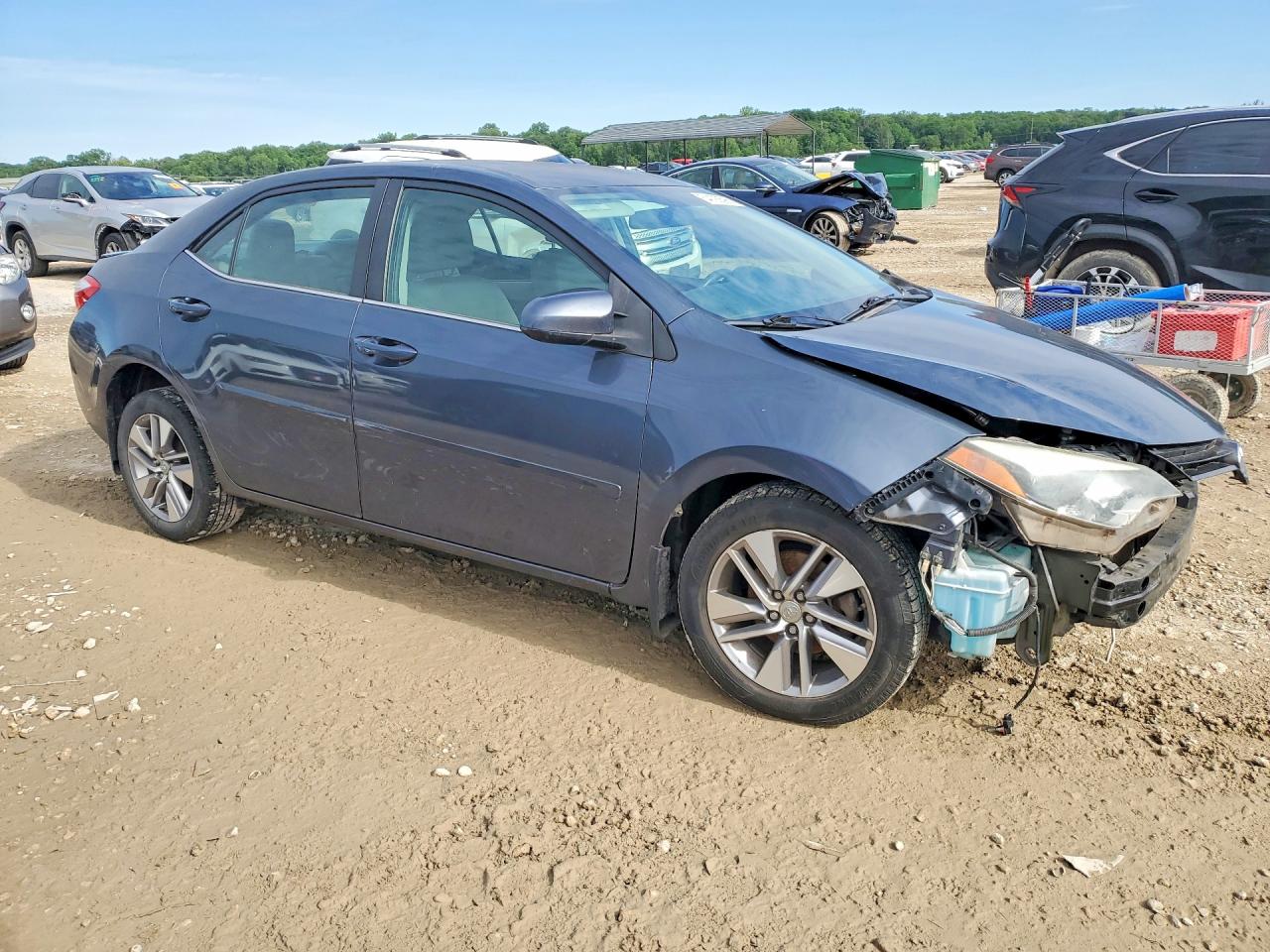 2015 Toyota Corolla Le Eco Plus Gray vin: 5YFBPRHE0FP256906
