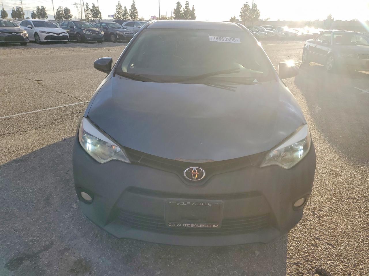 2014 Toyota Corolla Eco Gray vin: 5YFBPRHE1EP006265