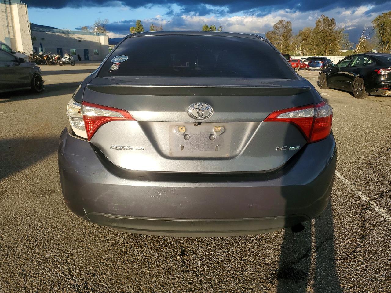 2014 Toyota Corolla Eco Gray vin: 5YFBPRHE1EP006265