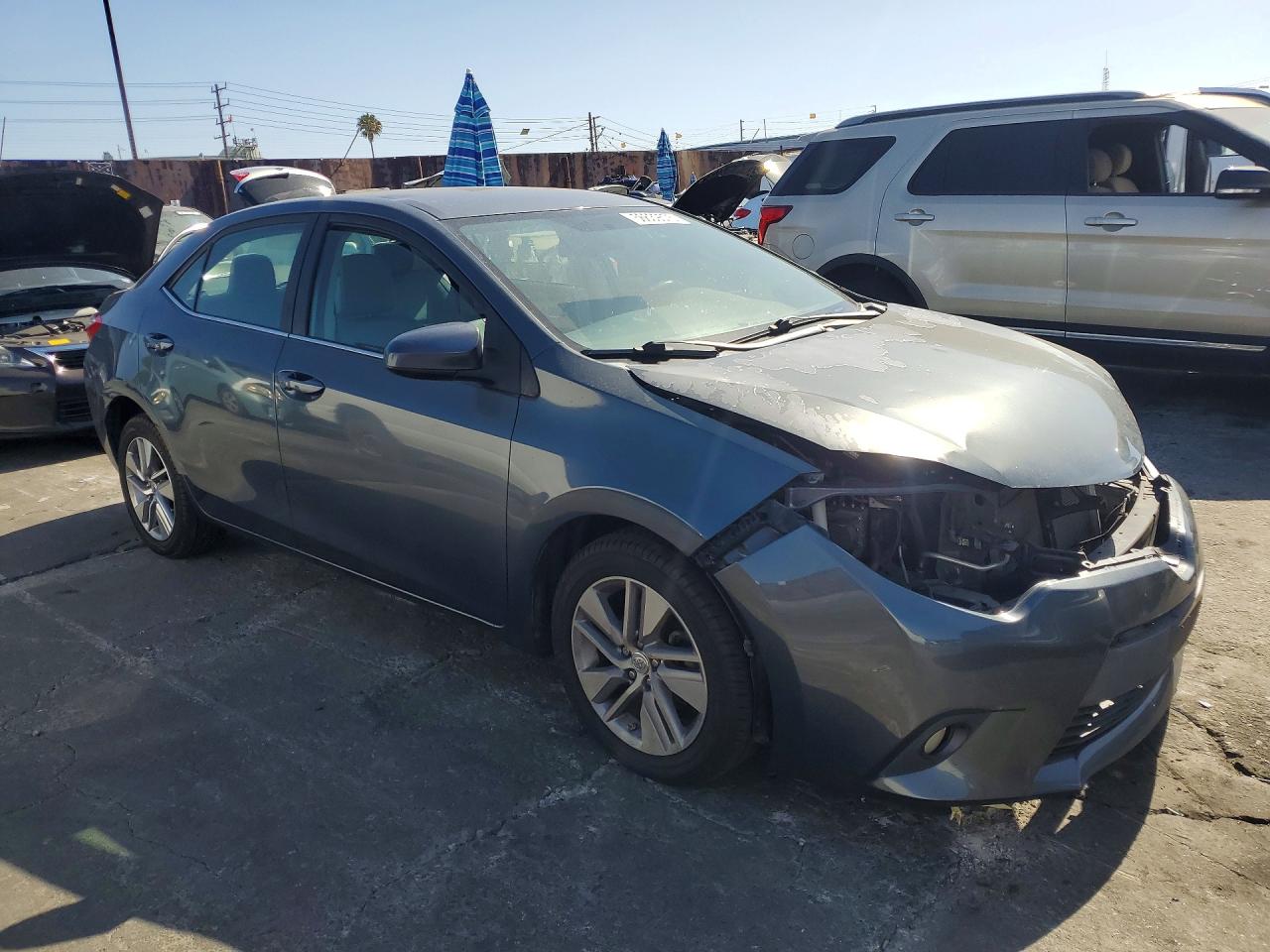 2014 Toyota Corolla Le Eco Plus Gray vin: 5YFBPRHE1EP051139
