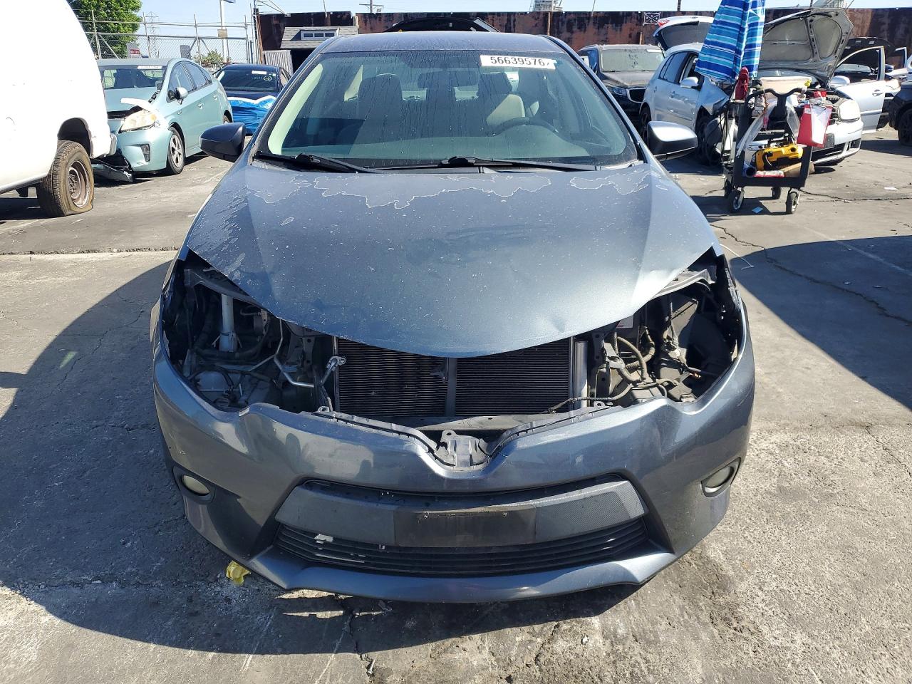 2014 Toyota Corolla Le Eco Plus Gray vin: 5YFBPRHE1EP051139
