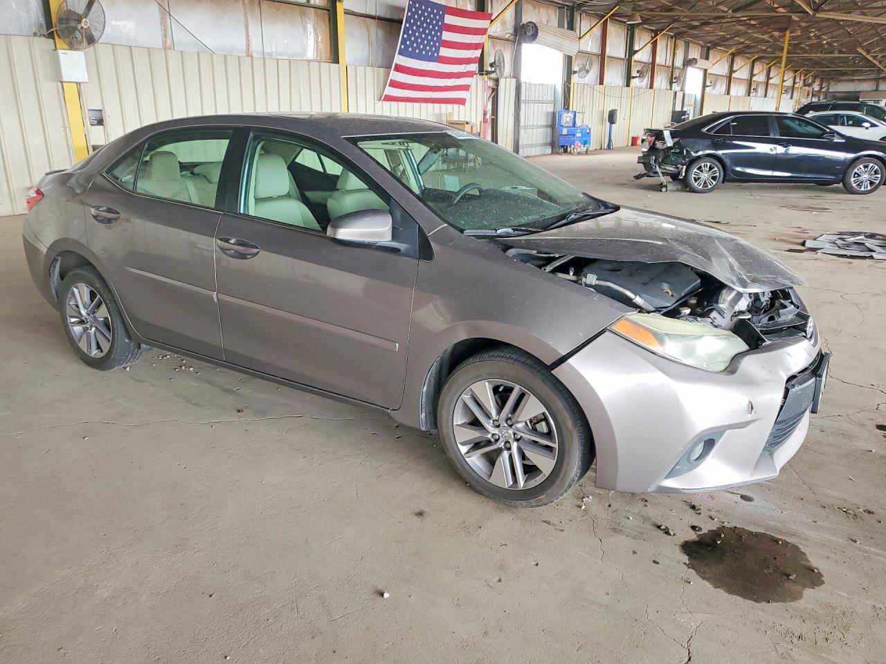 2014 Toyota Corolla Le Eco Plus Gray vin: 5YFBPRHE1EP068135