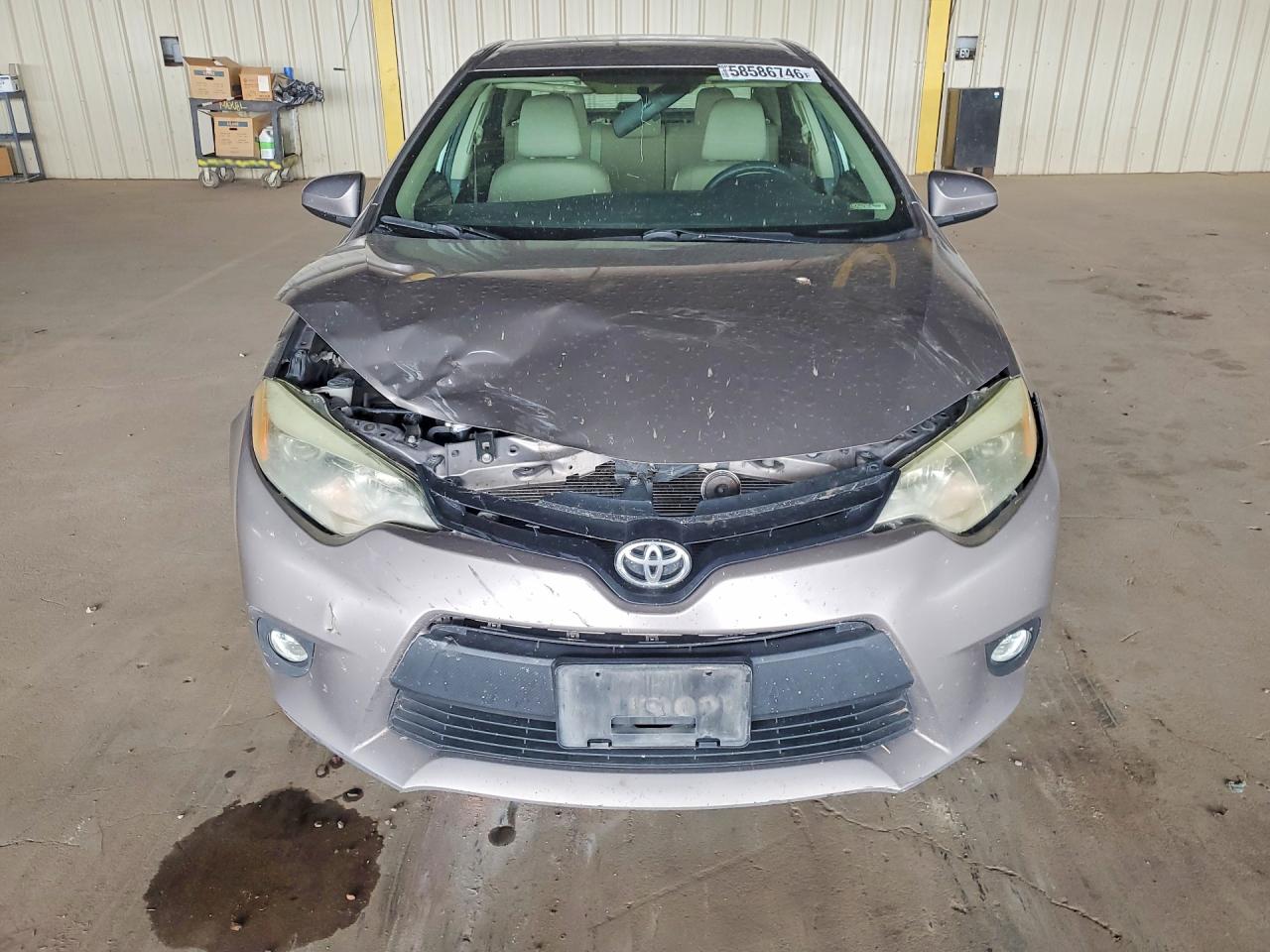 2014 Toyota Corolla Le Eco Plus Gray vin: 5YFBPRHE1EP068135