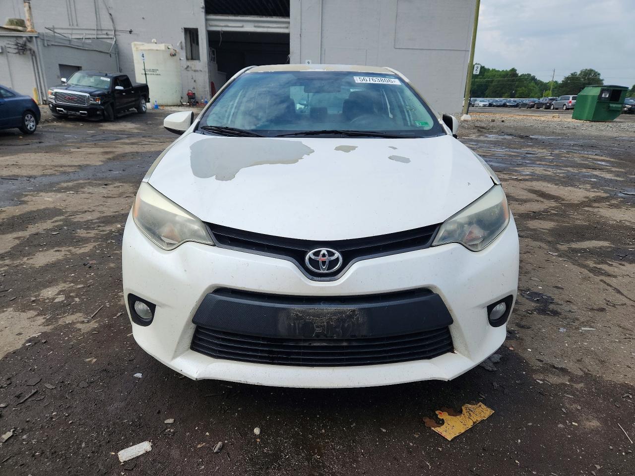 2014 Toyota Corolla Le Eco Plus White vin: 5YFBPRHE1EP117771