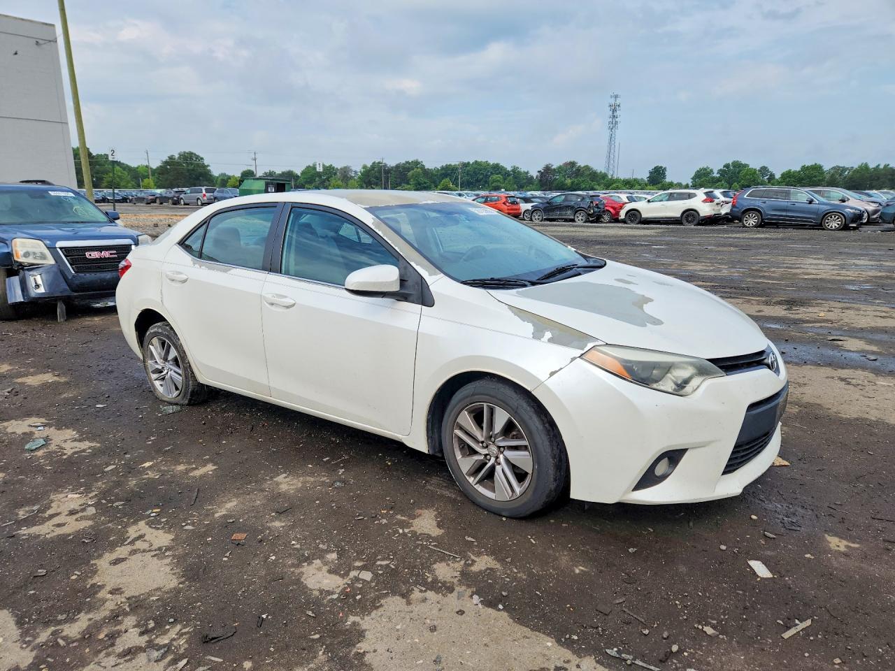 2014 Toyota Corolla Le Eco Plus White vin: 5YFBPRHE1EP117771