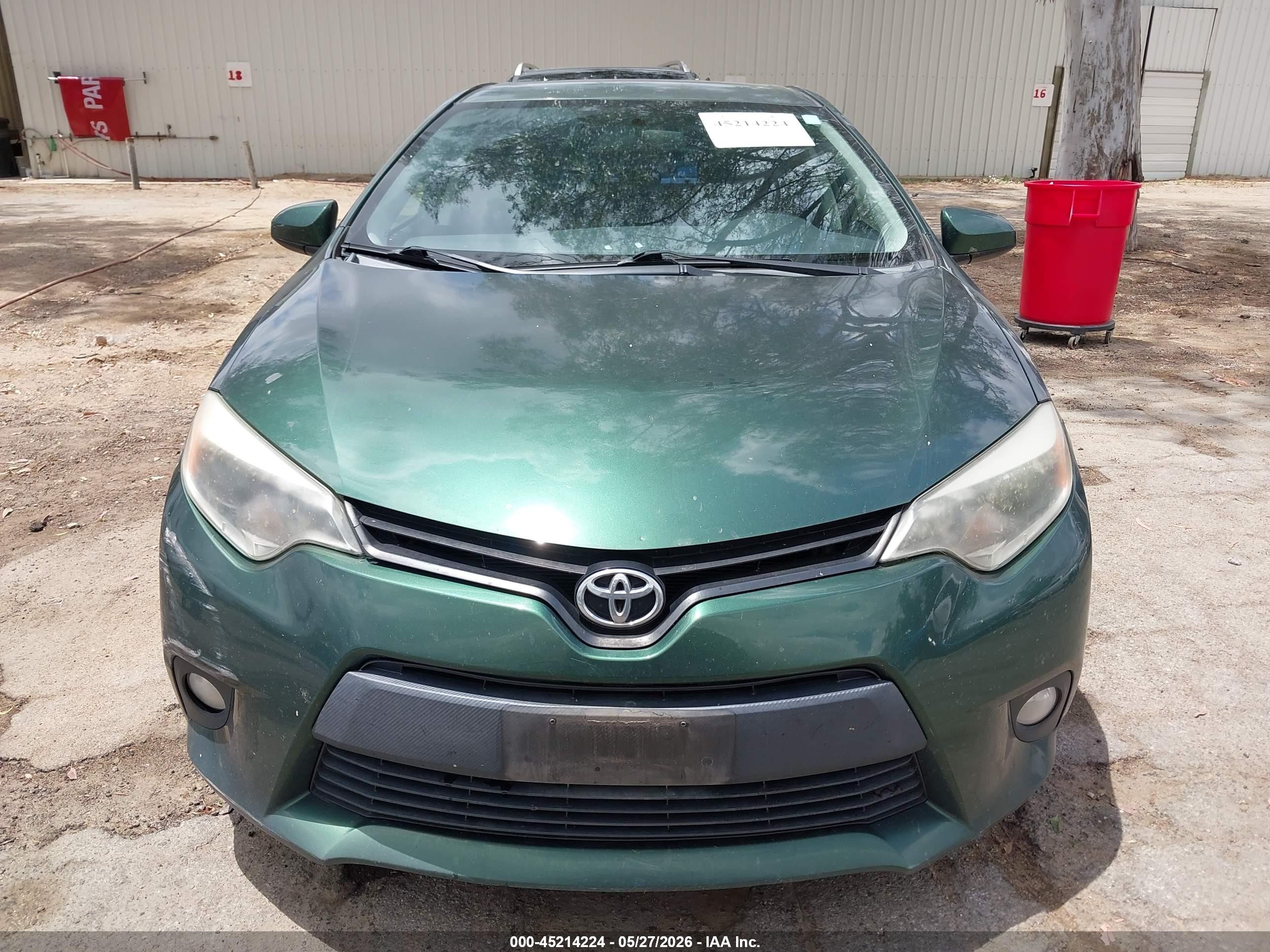 2014 Toyota Corolla Le Eco Premium Green vin: 5YFBPRHE2EP106052