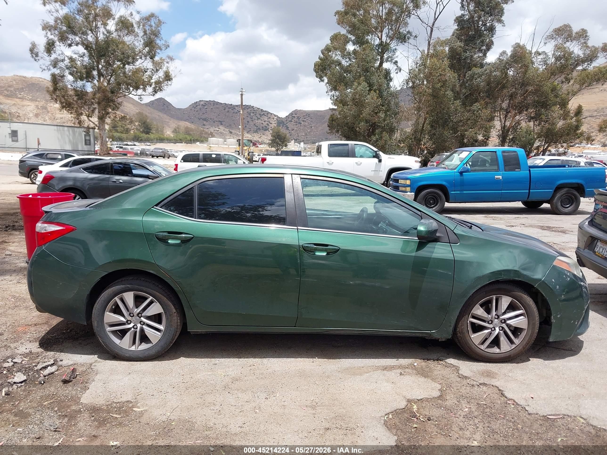 2014 Toyota Corolla Le Eco Premium Green vin: 5YFBPRHE2EP106052
