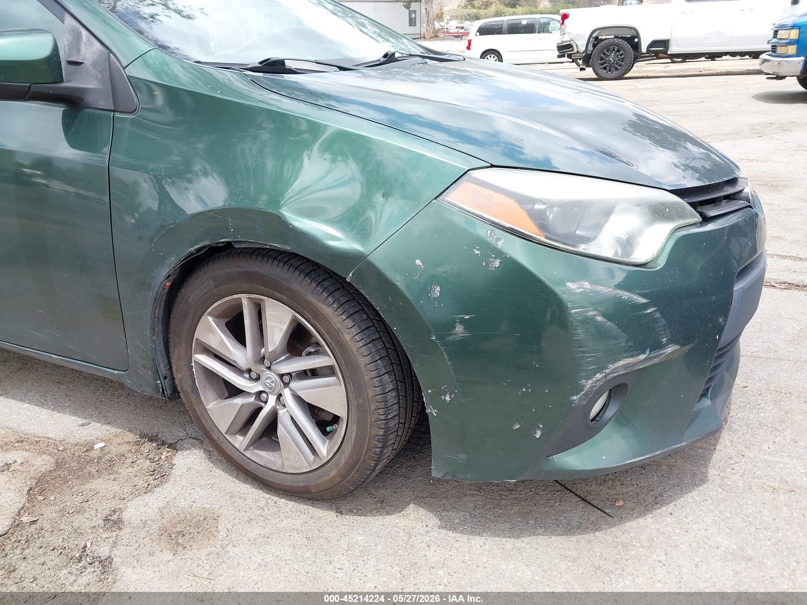 2014 Toyota Corolla Le Eco Premium Green vin: 5YFBPRHE2EP106052