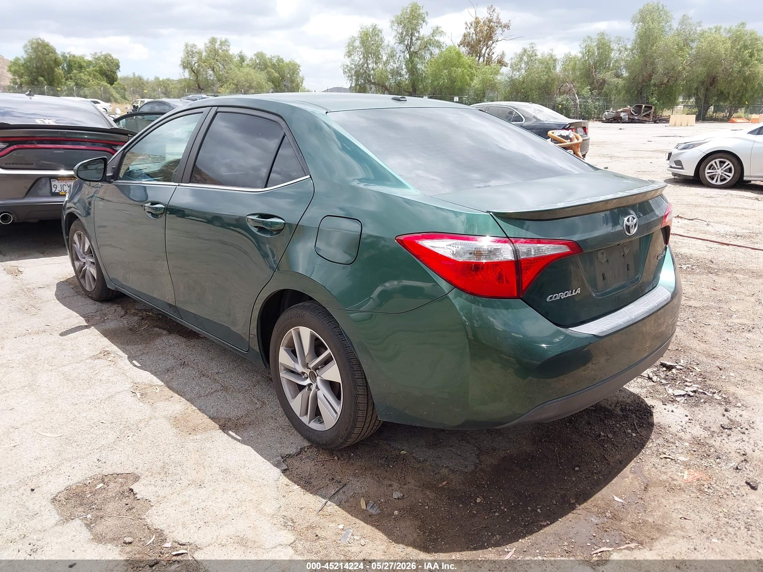 2014 Toyota Corolla Le Eco Premium Green vin: 5YFBPRHE2EP106052