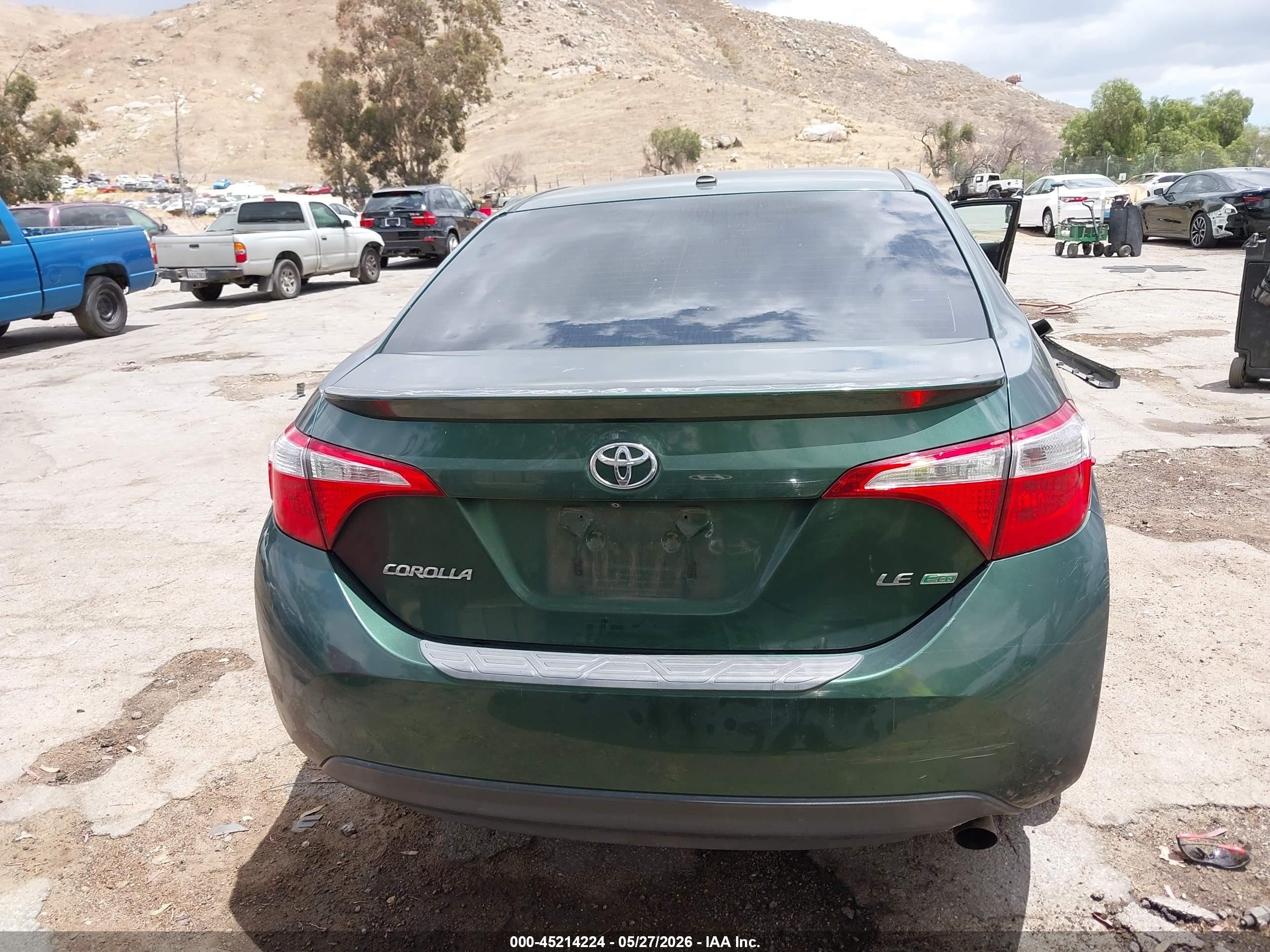 2014 Toyota Corolla Le Eco Premium Green vin: 5YFBPRHE2EP106052