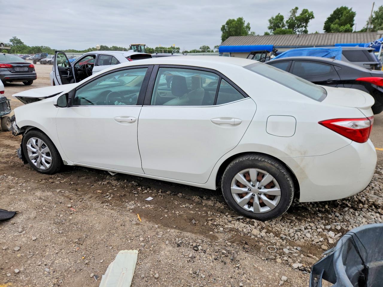 2014 Toyota Corolla Le Eco Plus White vin: 5YFBPRHE2EP151198