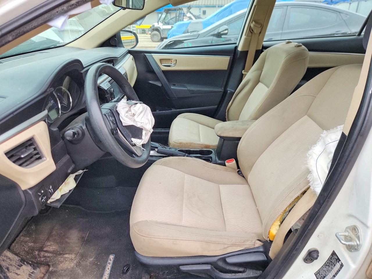 2014 Toyota Corolla Le Eco Plus White vin: 5YFBPRHE2EP151198