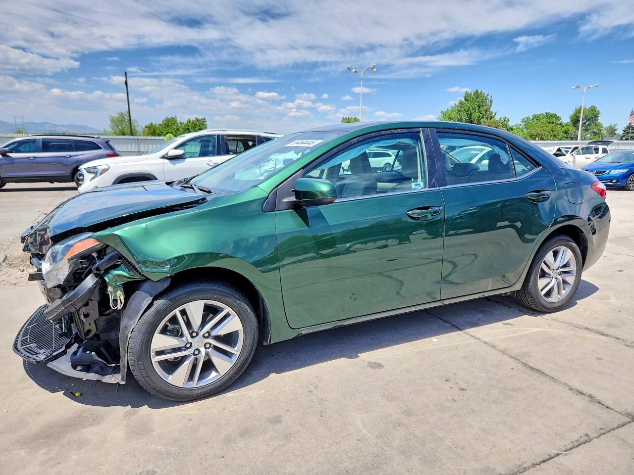2014 Toyota Corolla Le Eco Plus Green vin: 5YFBPRHE2EP157776