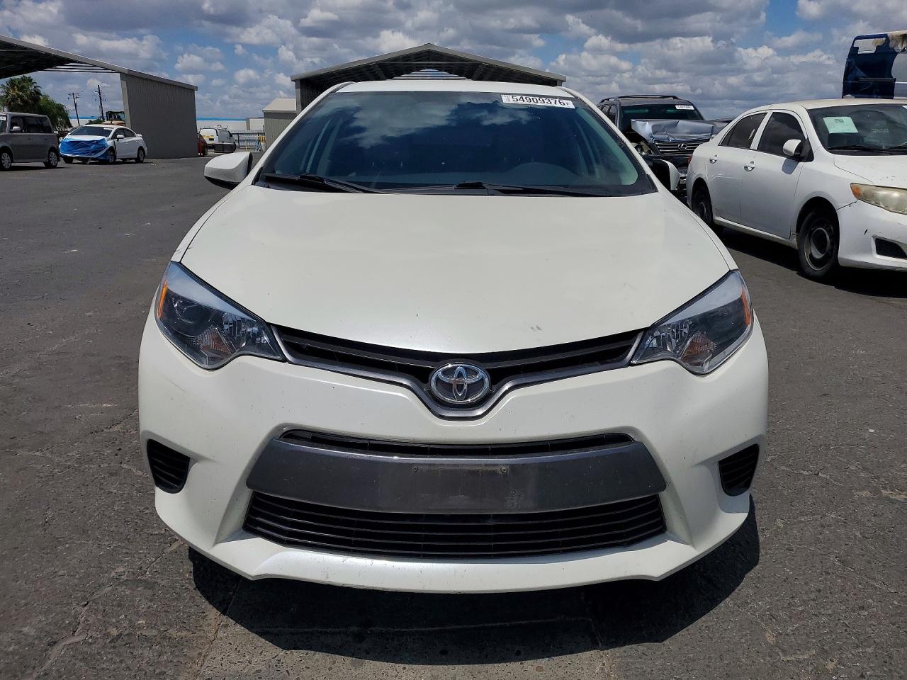 2015 Toyota Corolla Le Eco White vin: 5YFBPRHE2FP215323